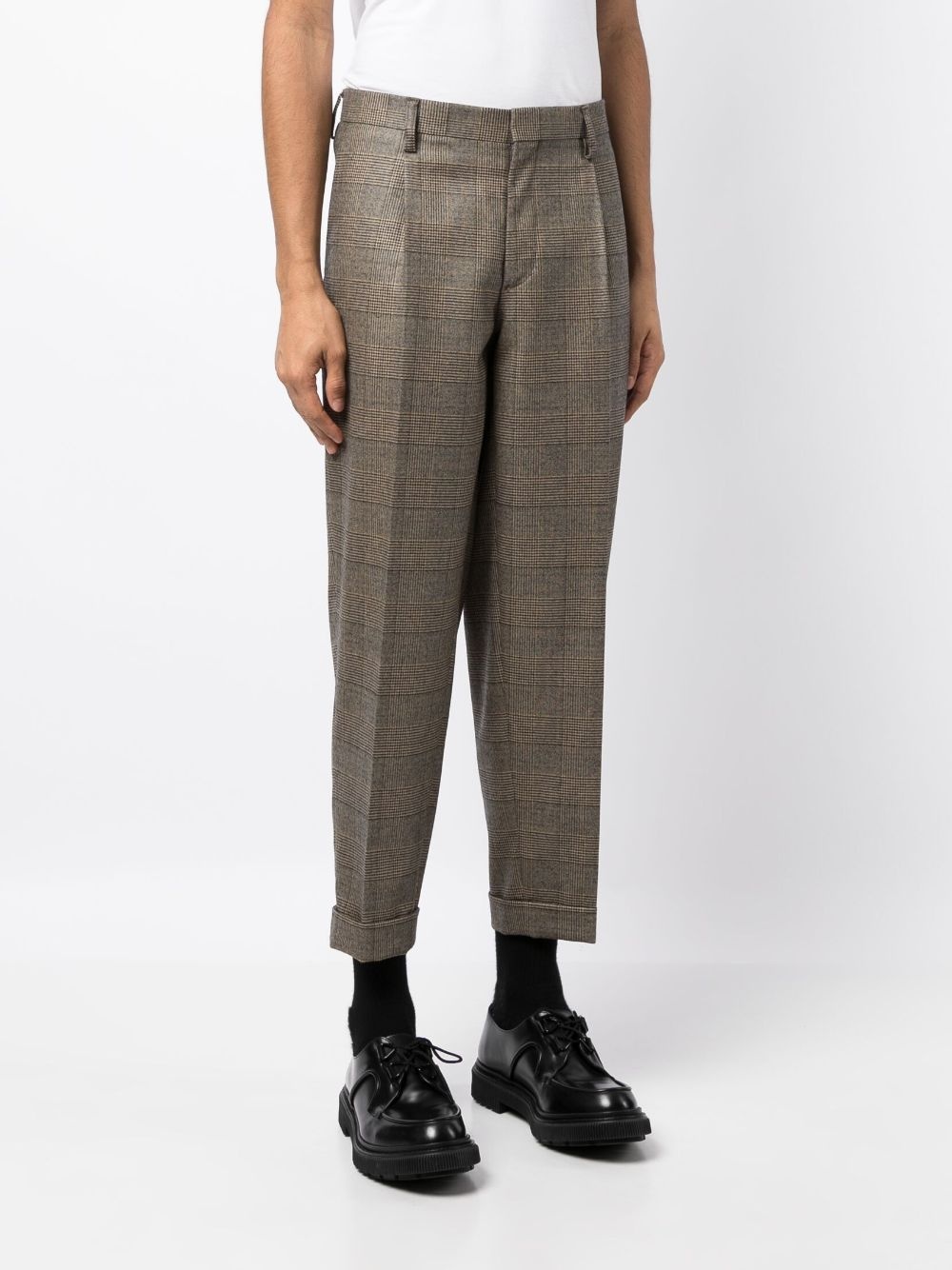 plaid tailored trousers - 5
