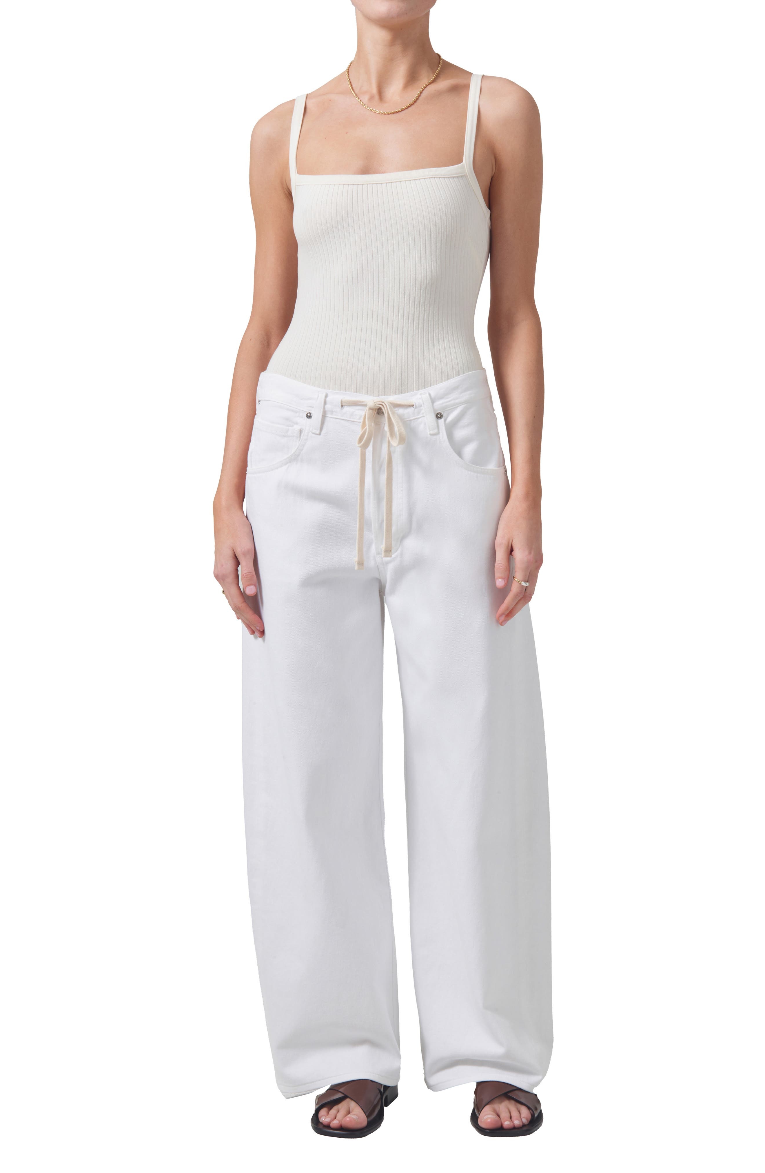 Citizens of Humanity Brynn Wide Leg Organic Cotton Trouser Jeans in Tulip at Nordstrom - 5