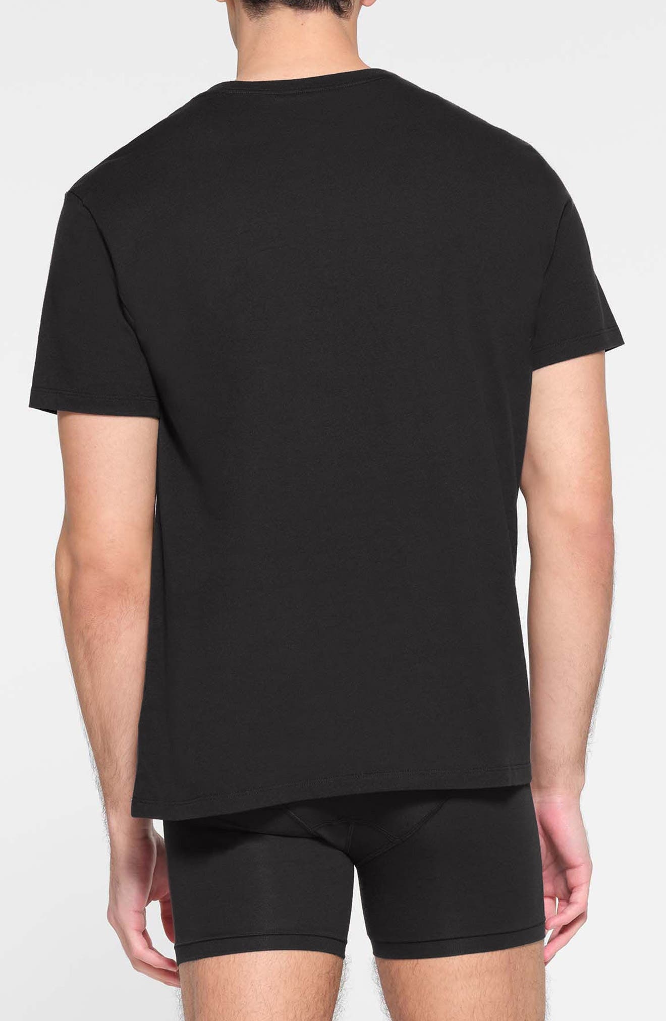 SKIMS Classic Cotton Crewneck T-Shirt in Onyx at Nordstrom - 2