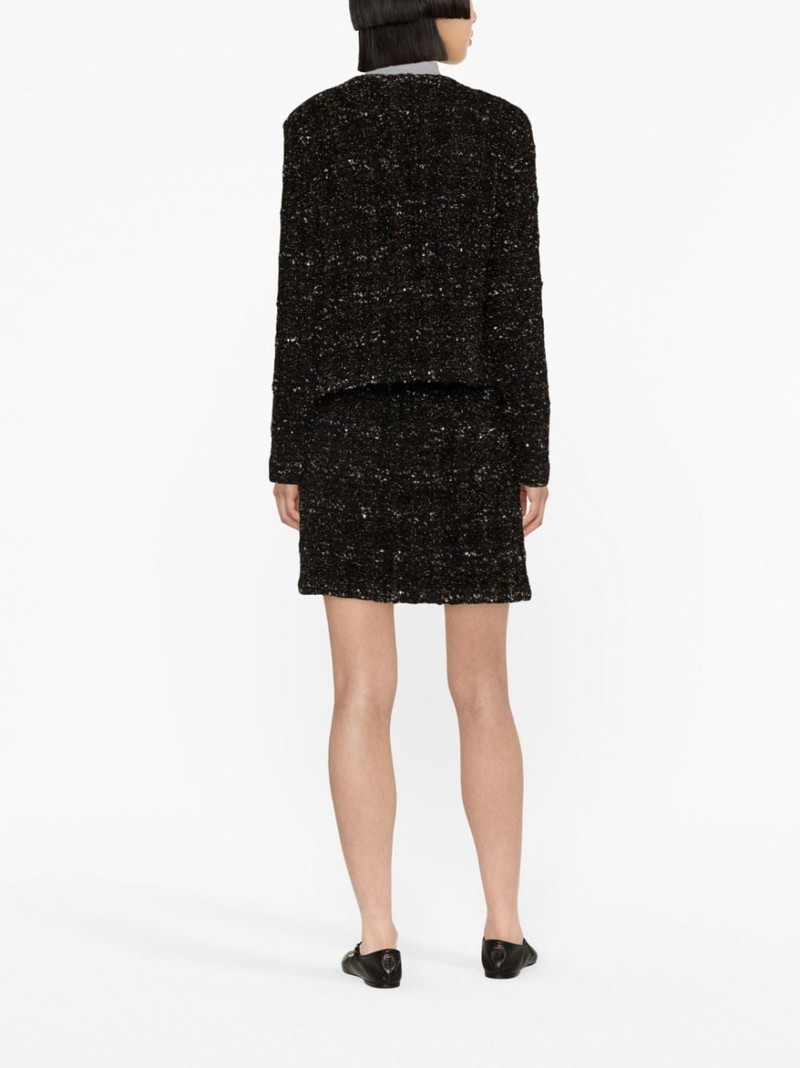 collarless tweed jacket 4