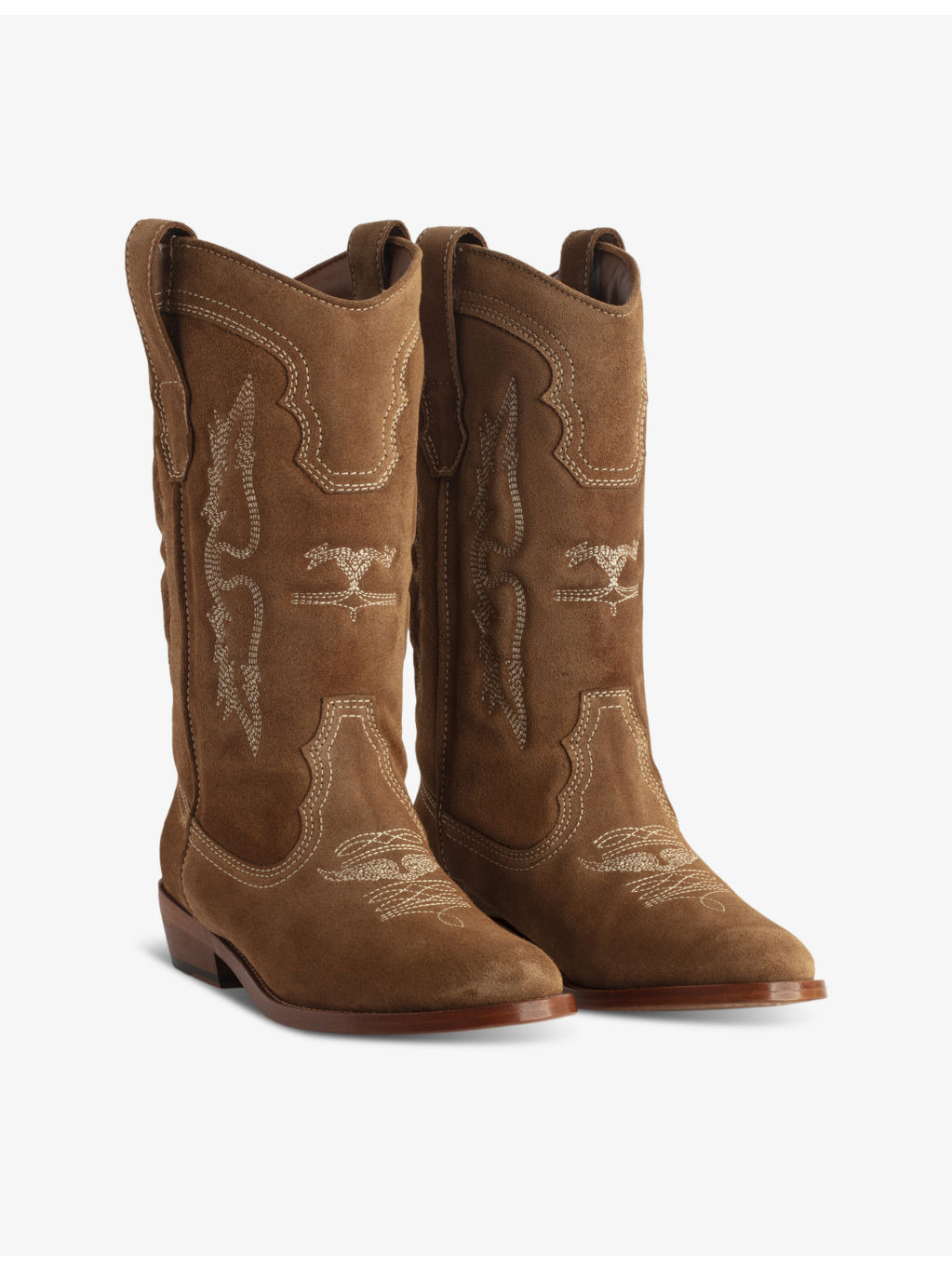Tex embroidered suede Western boots - 2
