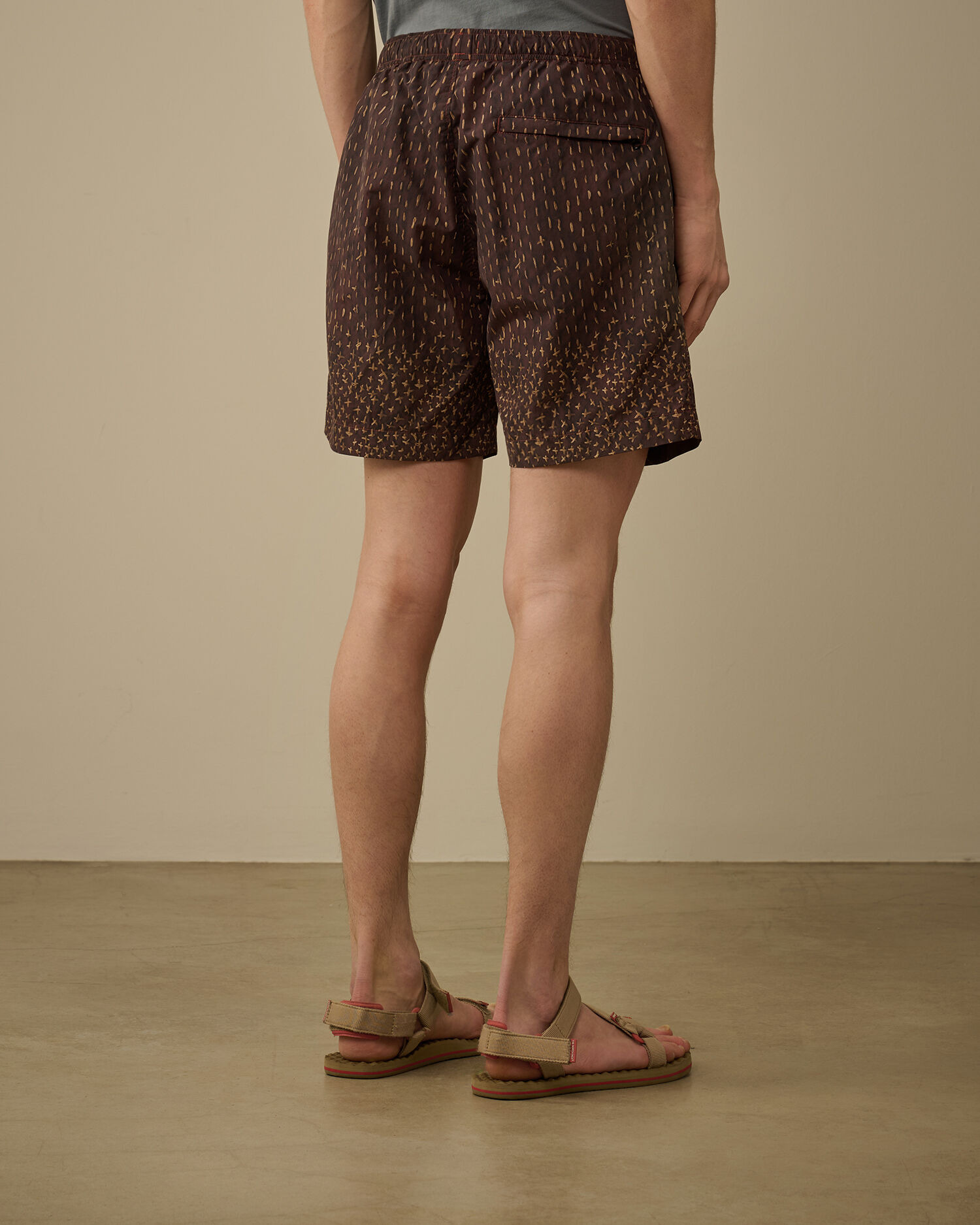 Flatt Nylon Sashiko Printed Swim Shorts - 4
