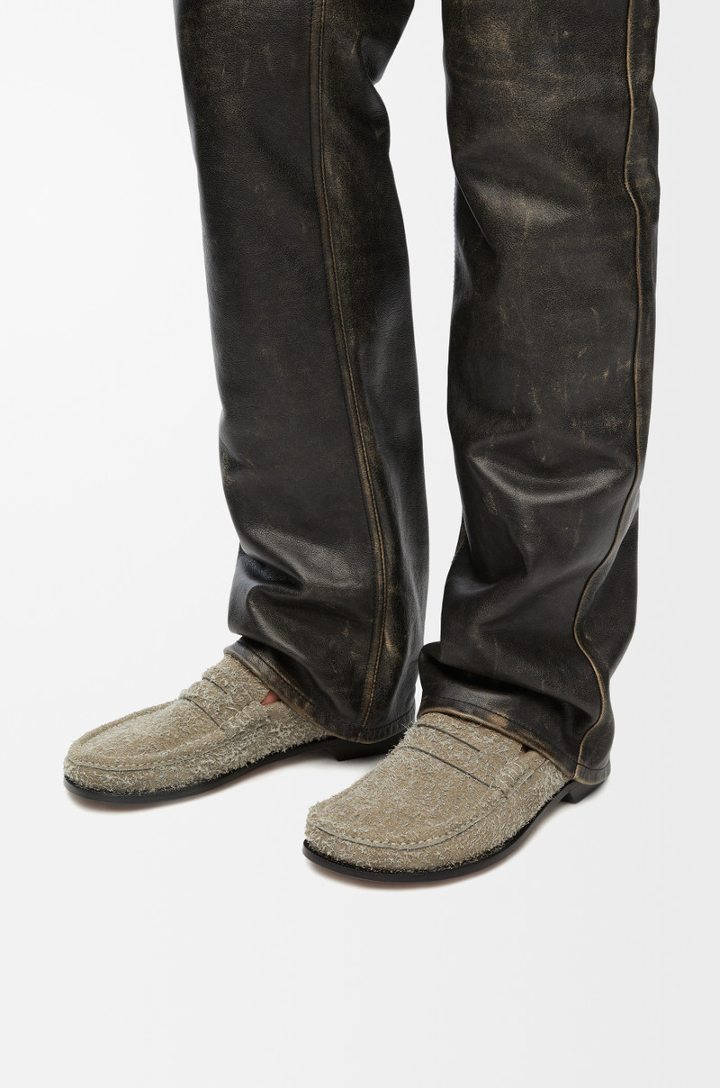 Loewe Campo loafer in brushed suede outlook