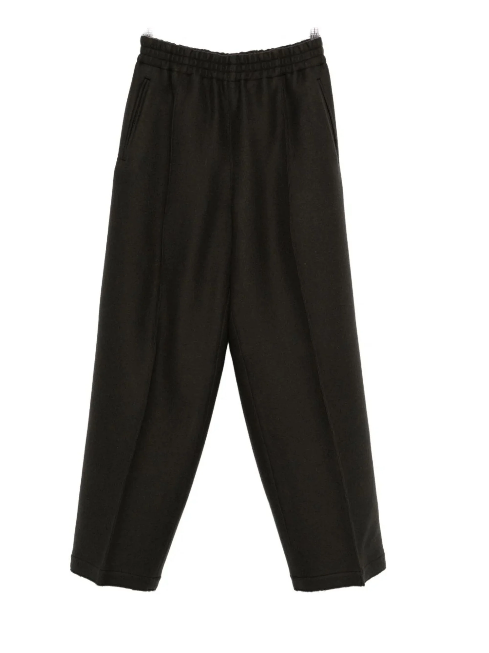 Wool Wide-Leg Trousers - 1