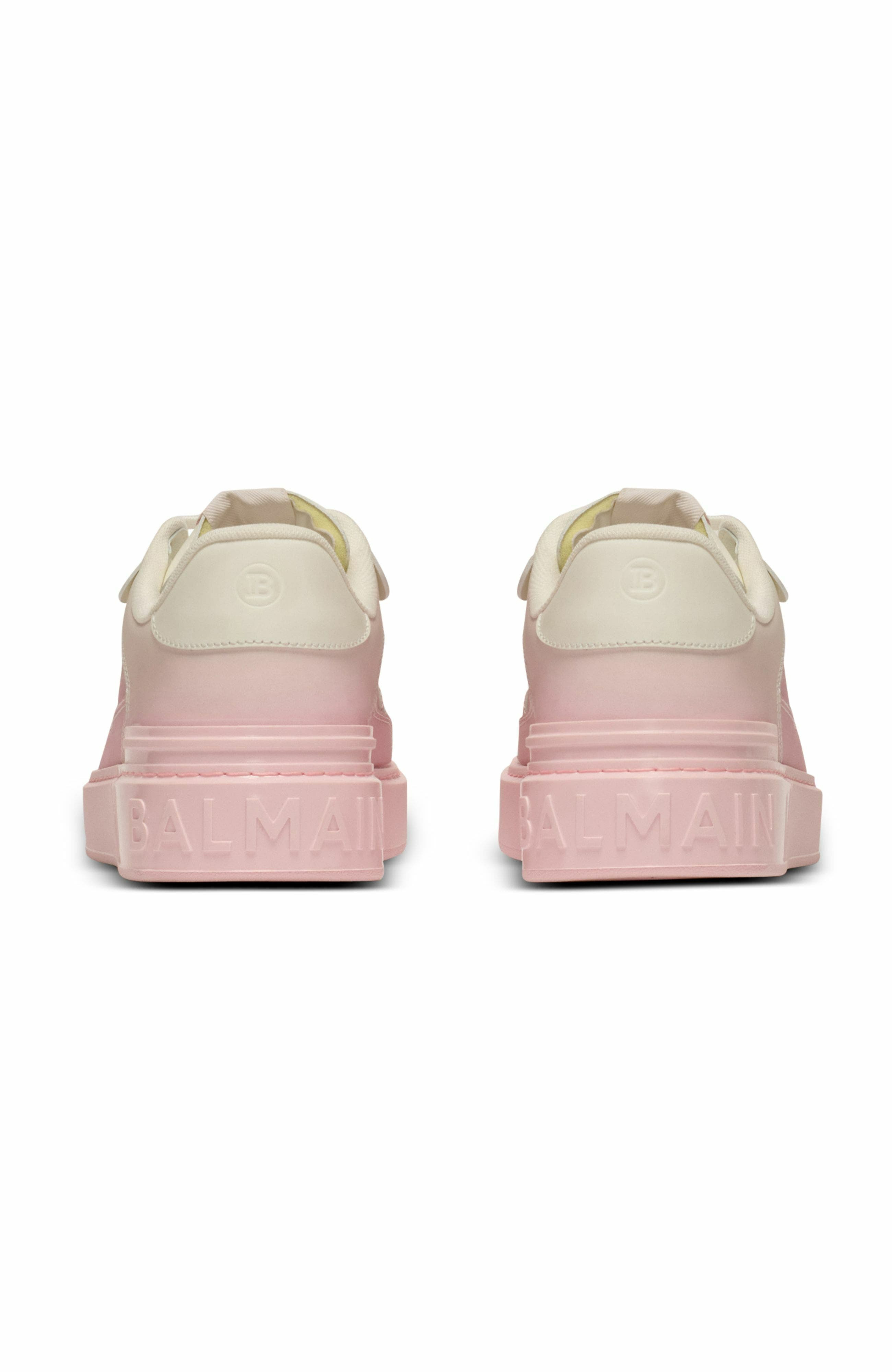 Balmain B-Court Flip trainers in graduated calfskin leather in Pink at Nordstrom - 3