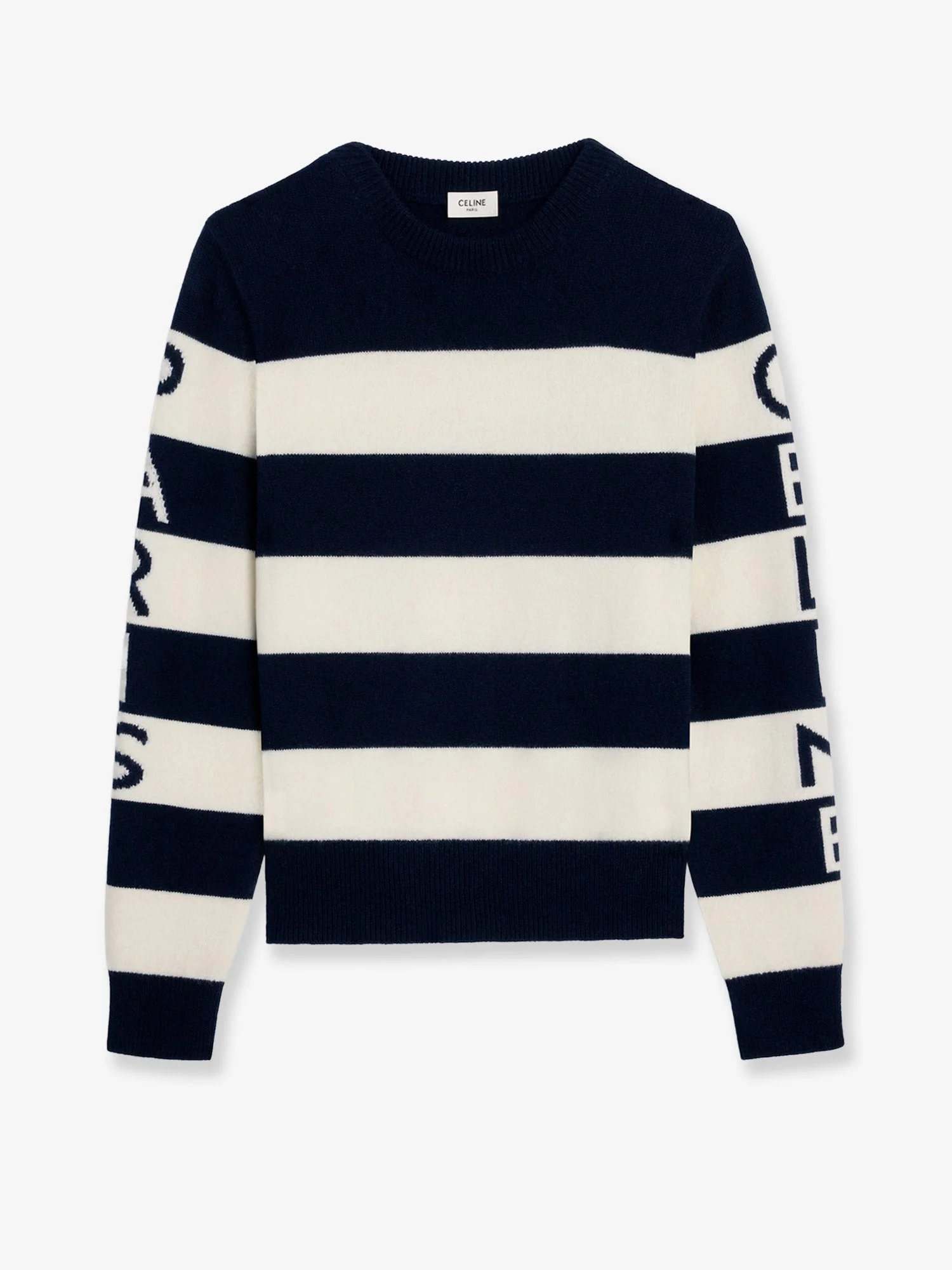 Celine Women Striped Wool Sweater - 1