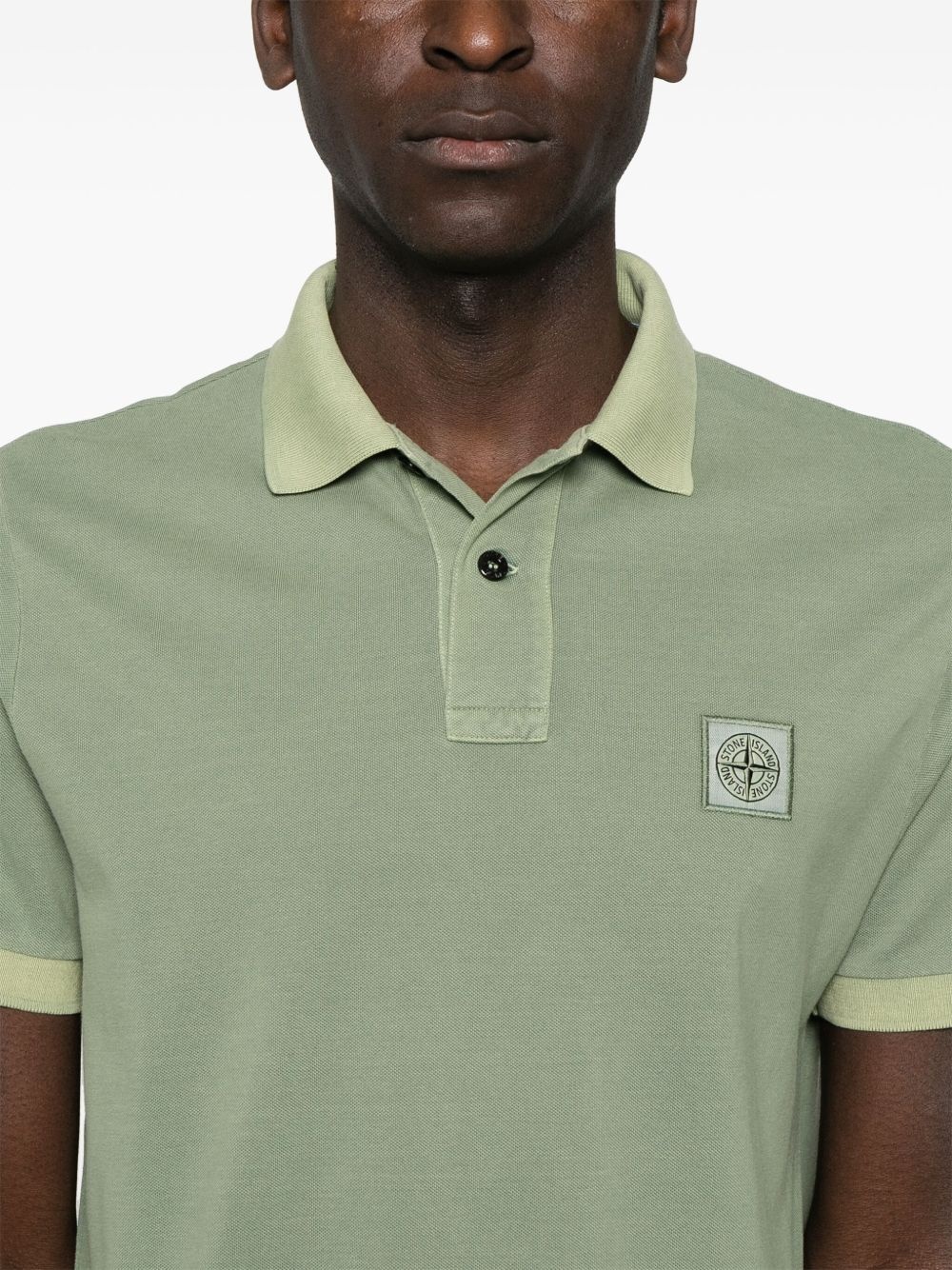 Compass-patch polo shirt - 4
