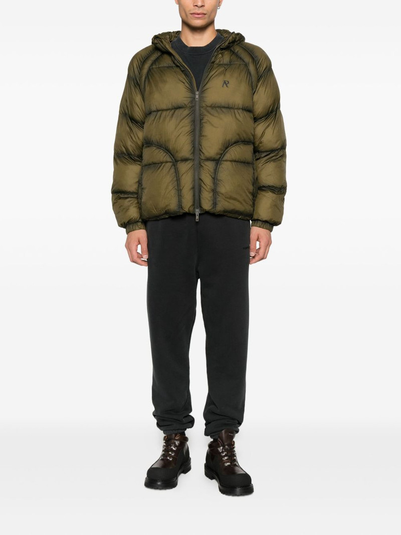 REPRESENT translucent hooded puffer jacket outlook