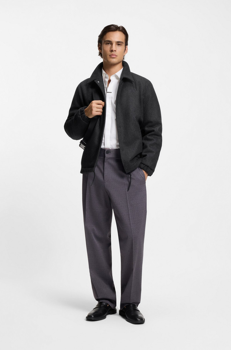 HUGO REGULAR-FIT COACH JACKET IN A WOOL BLEND outlook
