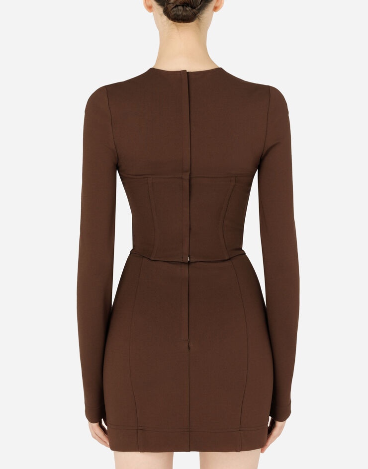 Jersey corset-cut top - 3