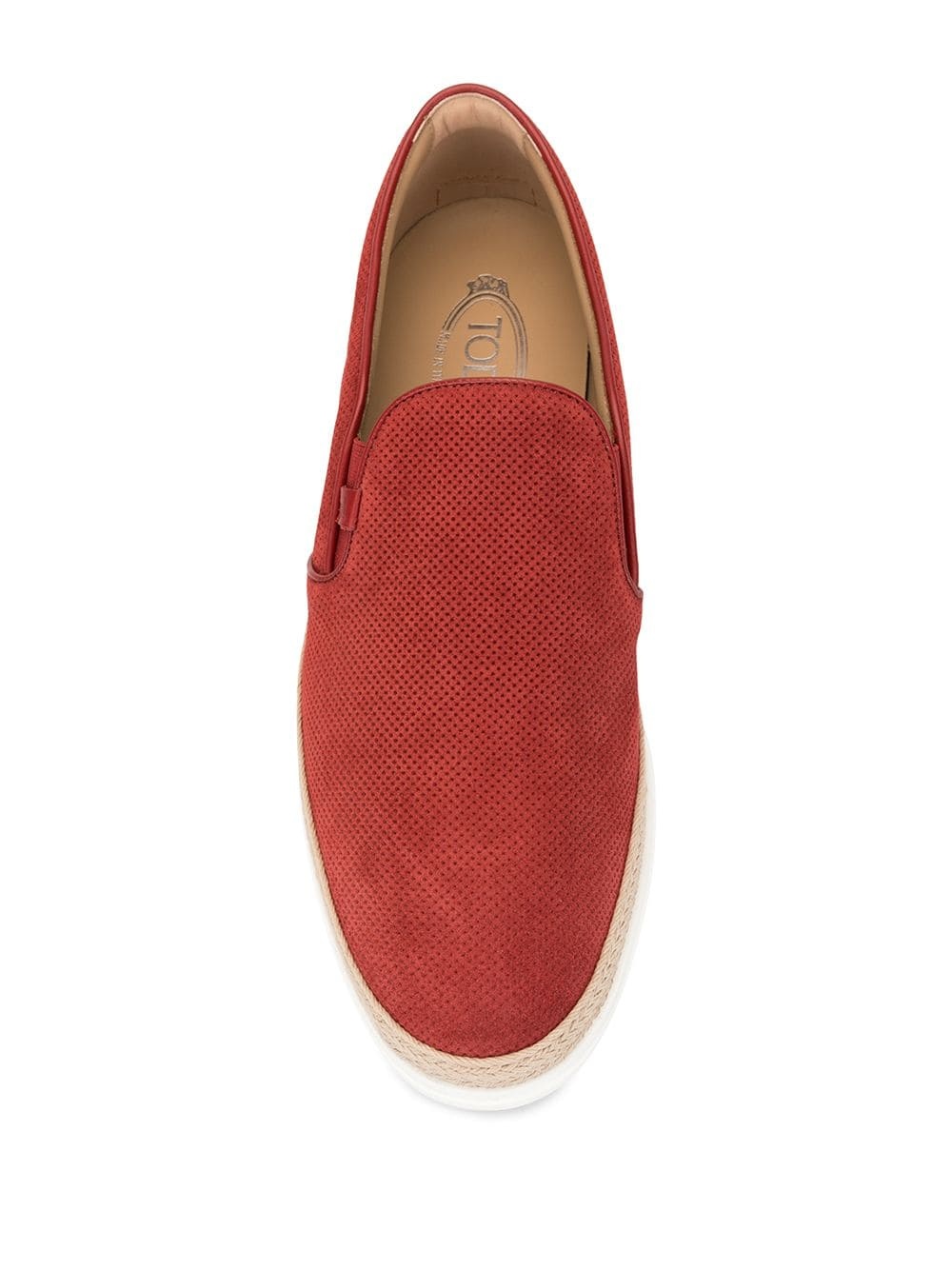 suede slip-on sneakers - 4