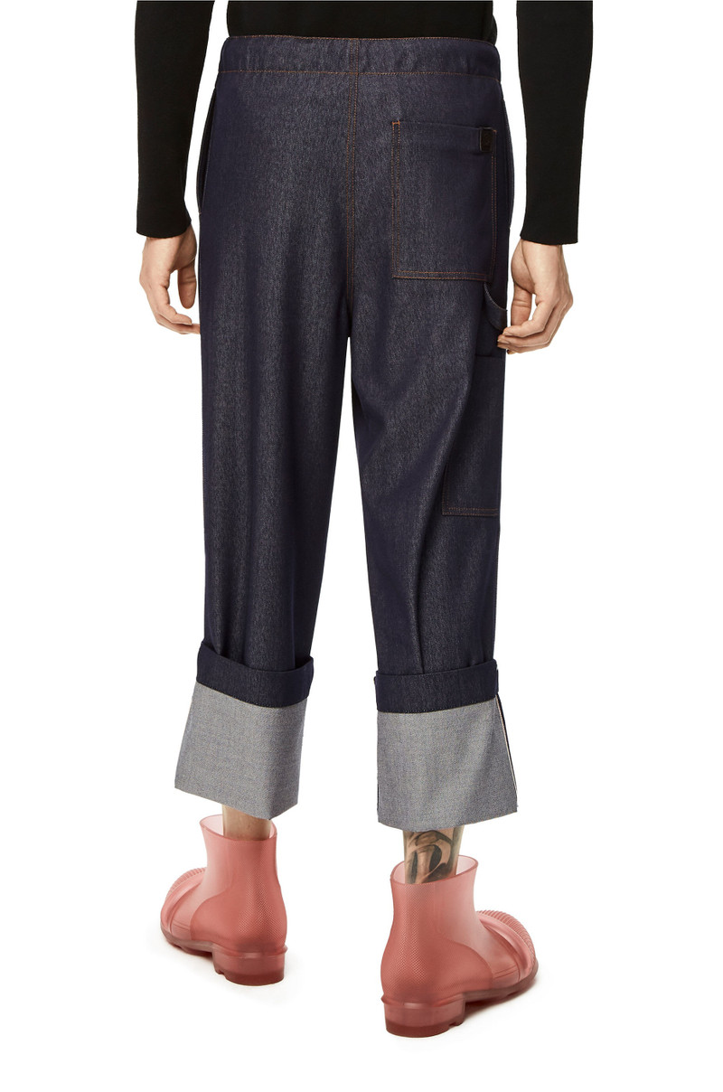 Drawstring trousers in wool 4