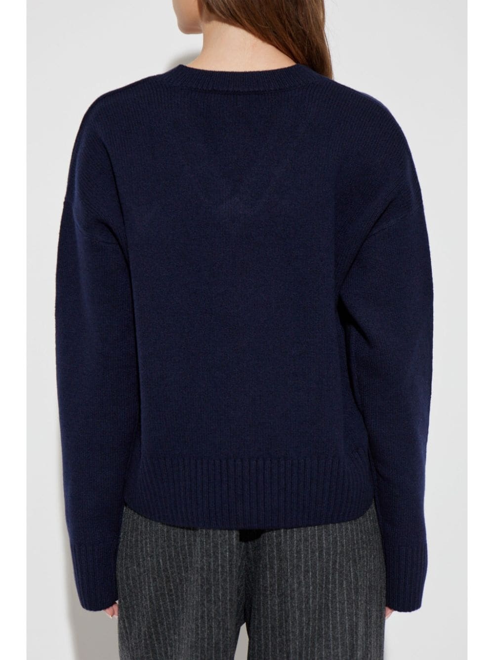 wool-cashmere v-neck jumper - 4