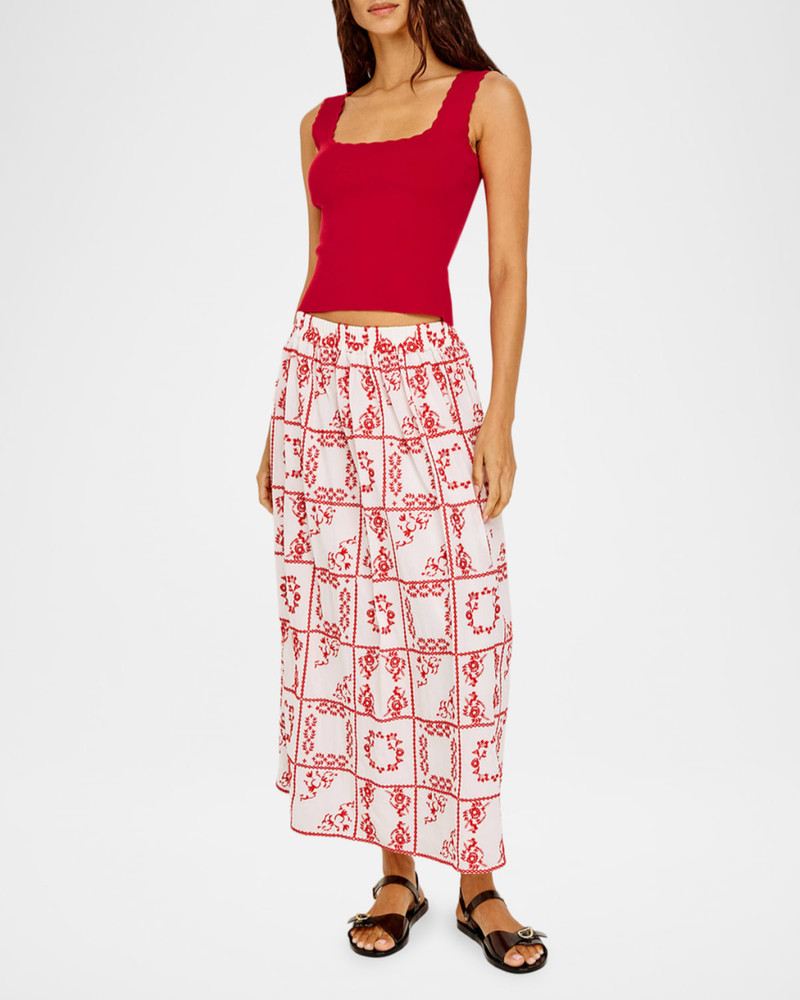 Rails Dax Printed Cotton Maxi Dress outlook