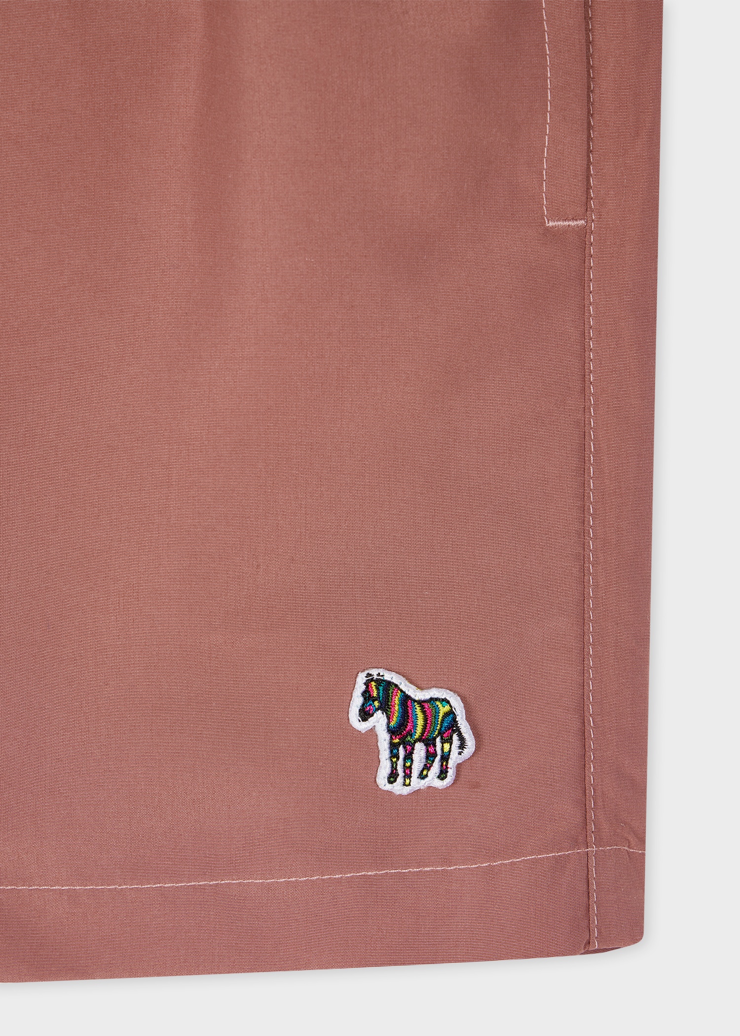 Mauve Zebra Logo Swim Shorts - 2