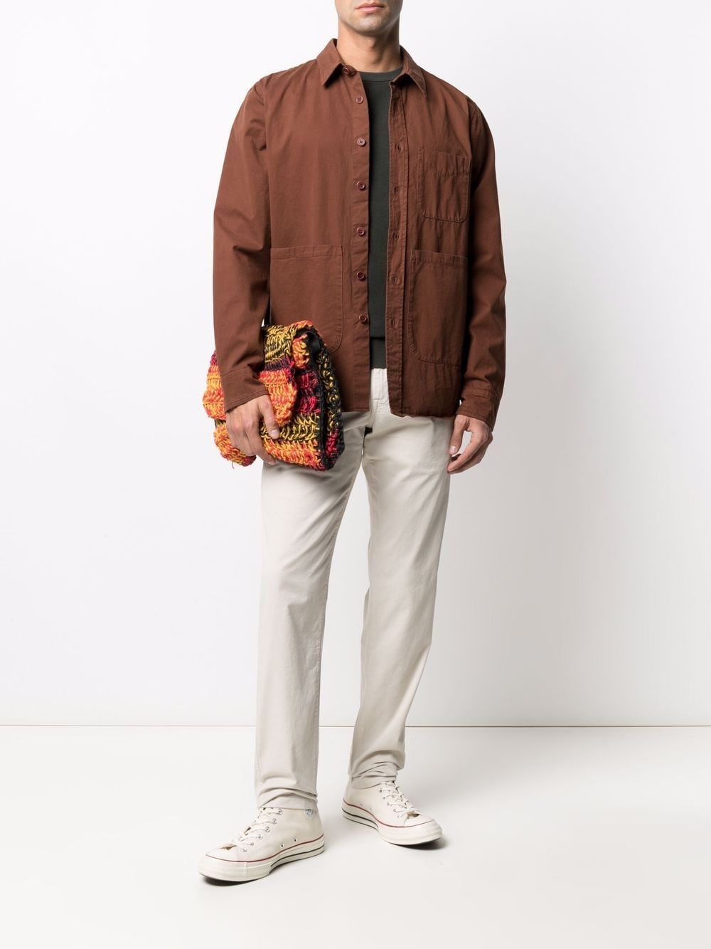 mid-rise straight-leg chinos - 2