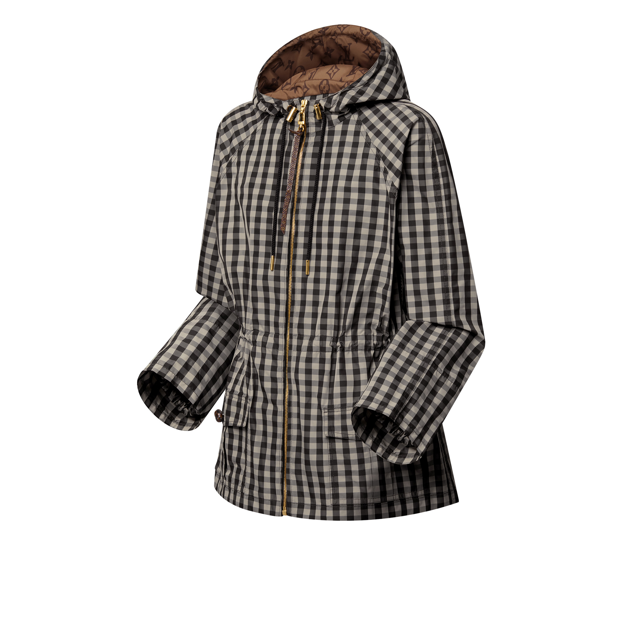 Check Hooded Parka - 2