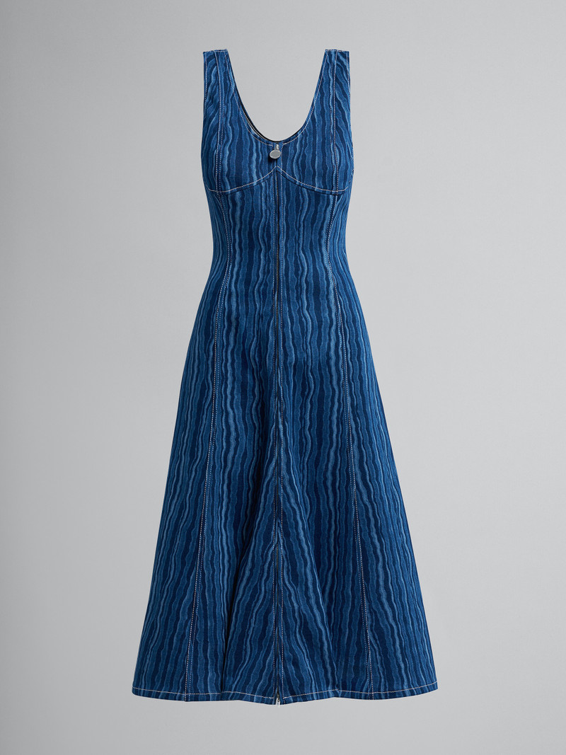DEGRADÈ DENIM DRESS 1