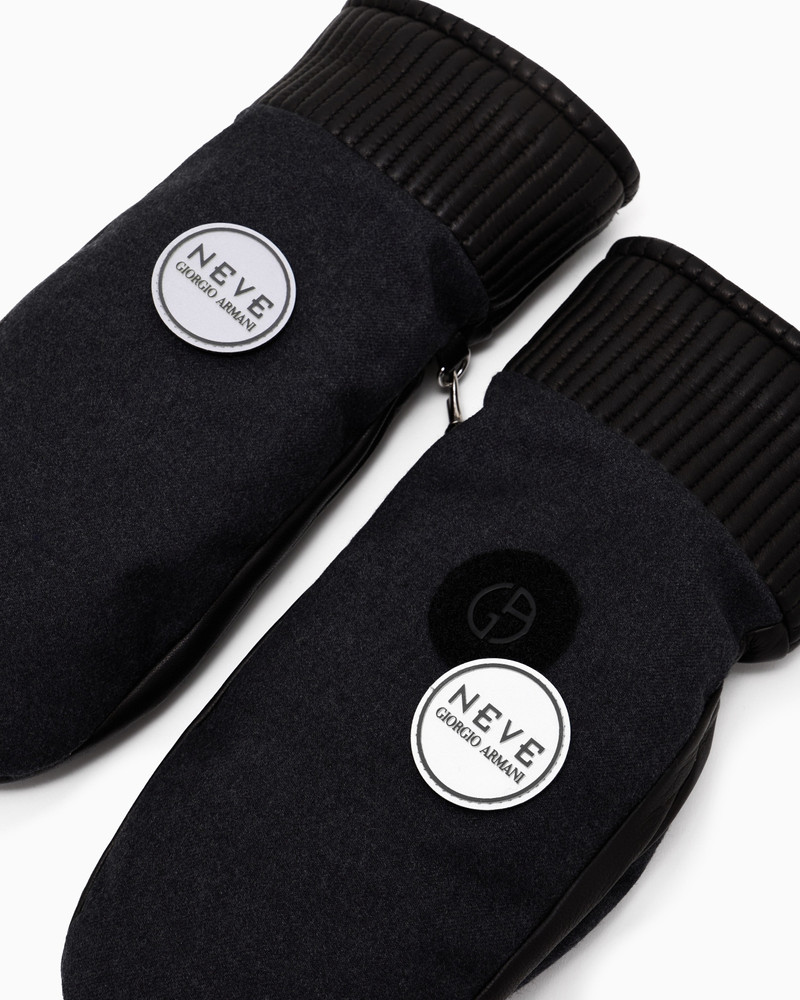 GIORGIO ARMANI GIORGIO ARMANI NEVE VIRGIN-WOOL AND NAPPA-LEATHER GLOVES outlook