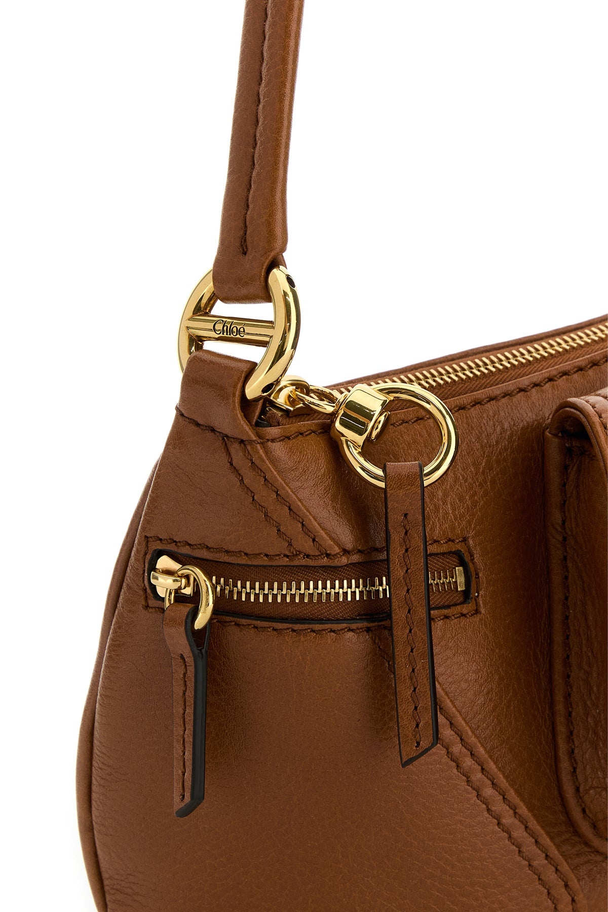 Caramel leather The 99 shoulder bag - 4