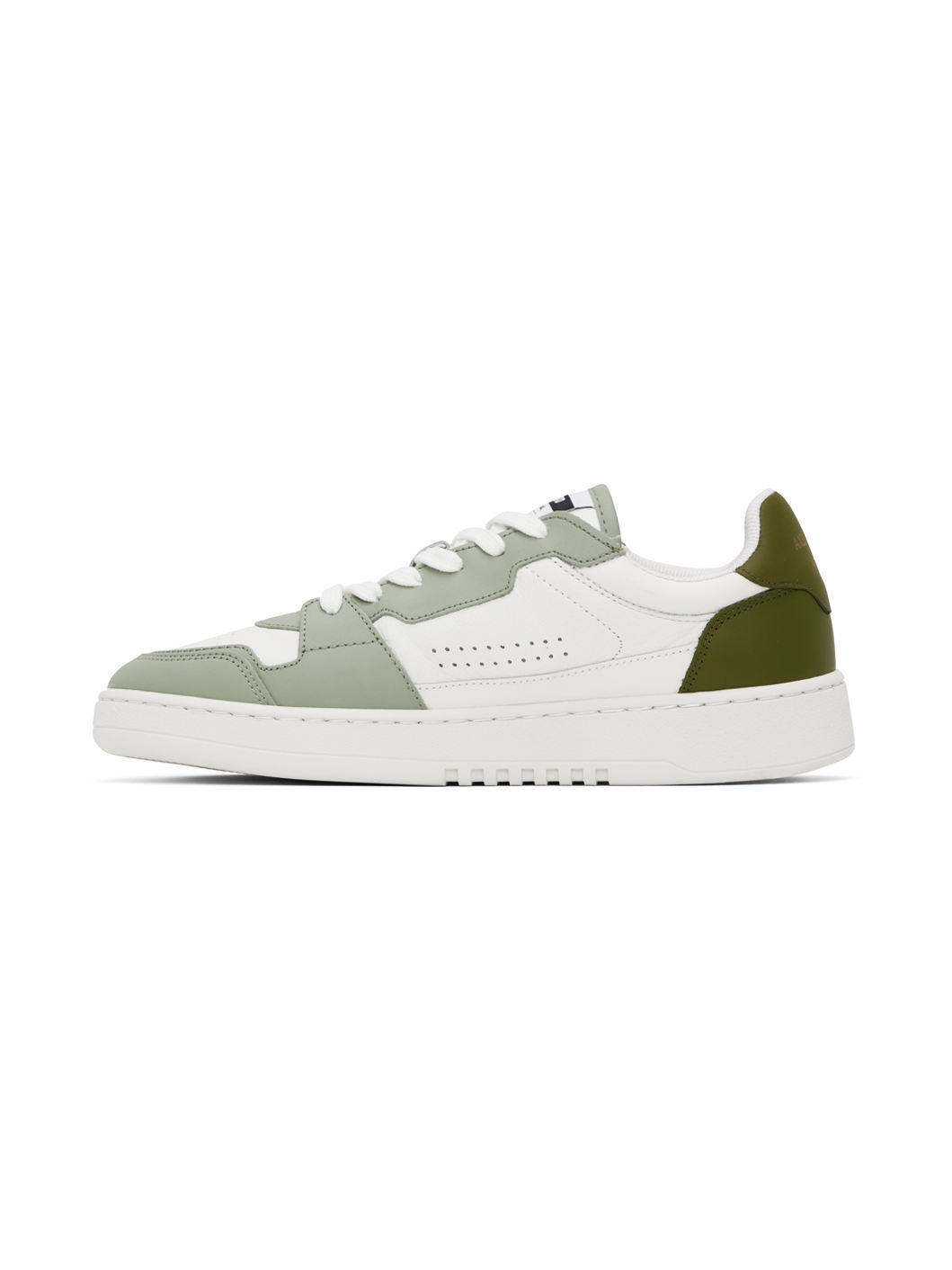 White & Green Dice Lo Sneakers - 3