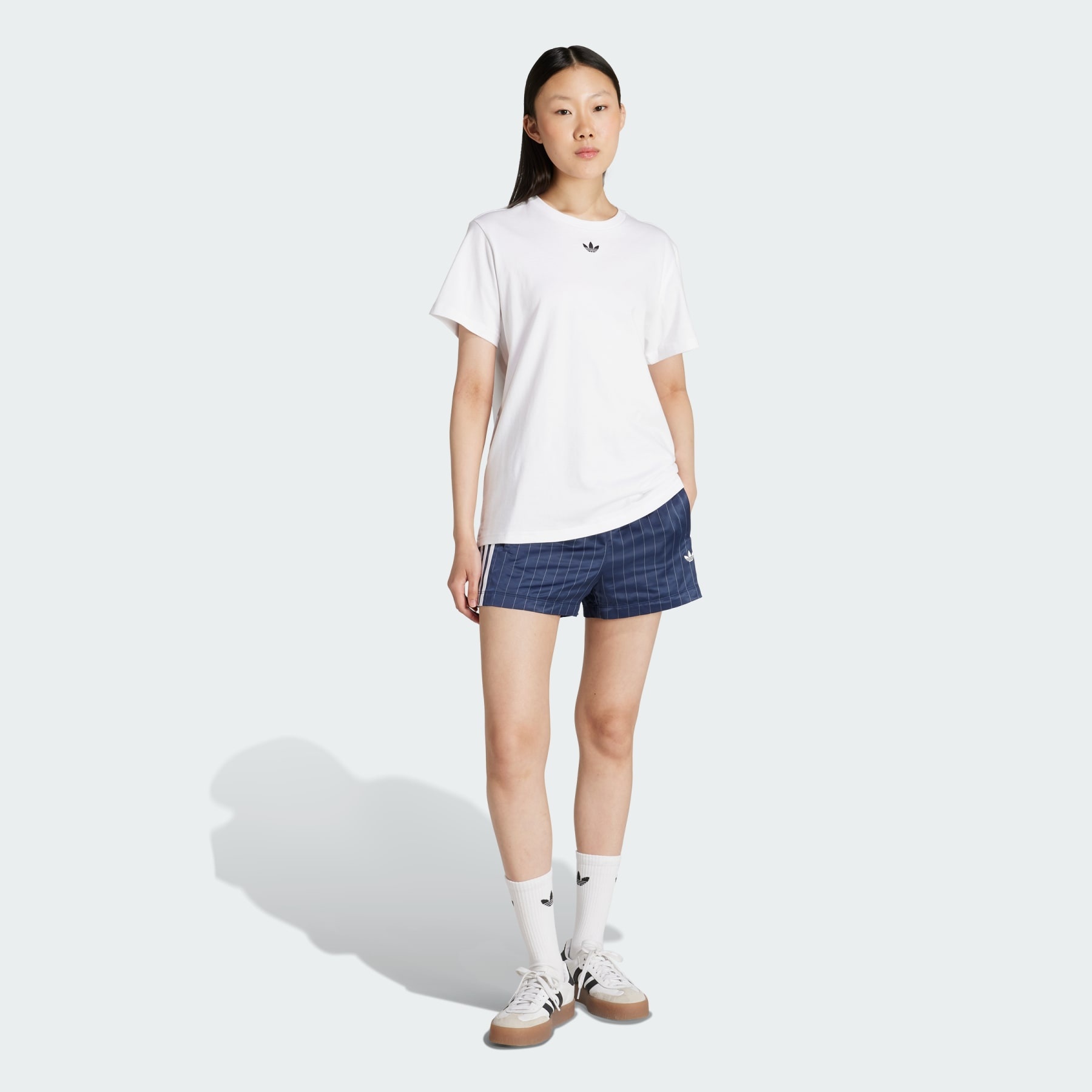 adidas Originals Pinstripe Satin Shorts - 4