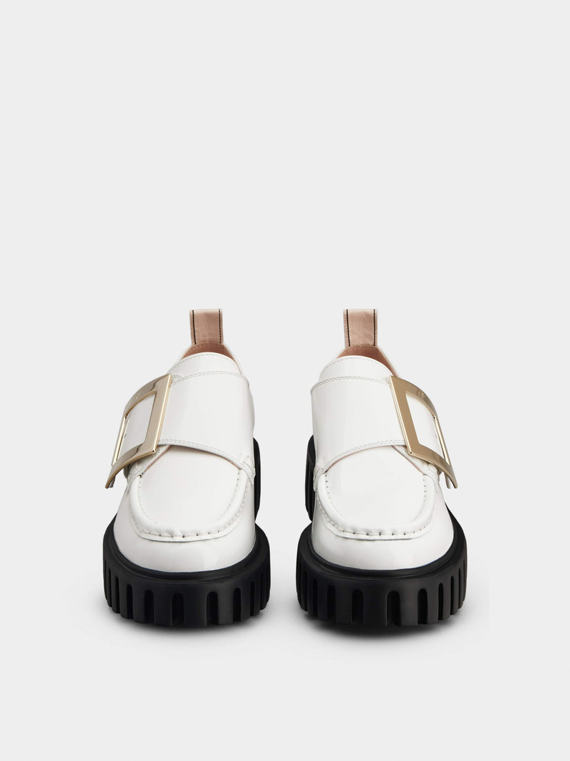 Viv' Go-Thick Metal Buckle Loafers in Patent Leather 4
