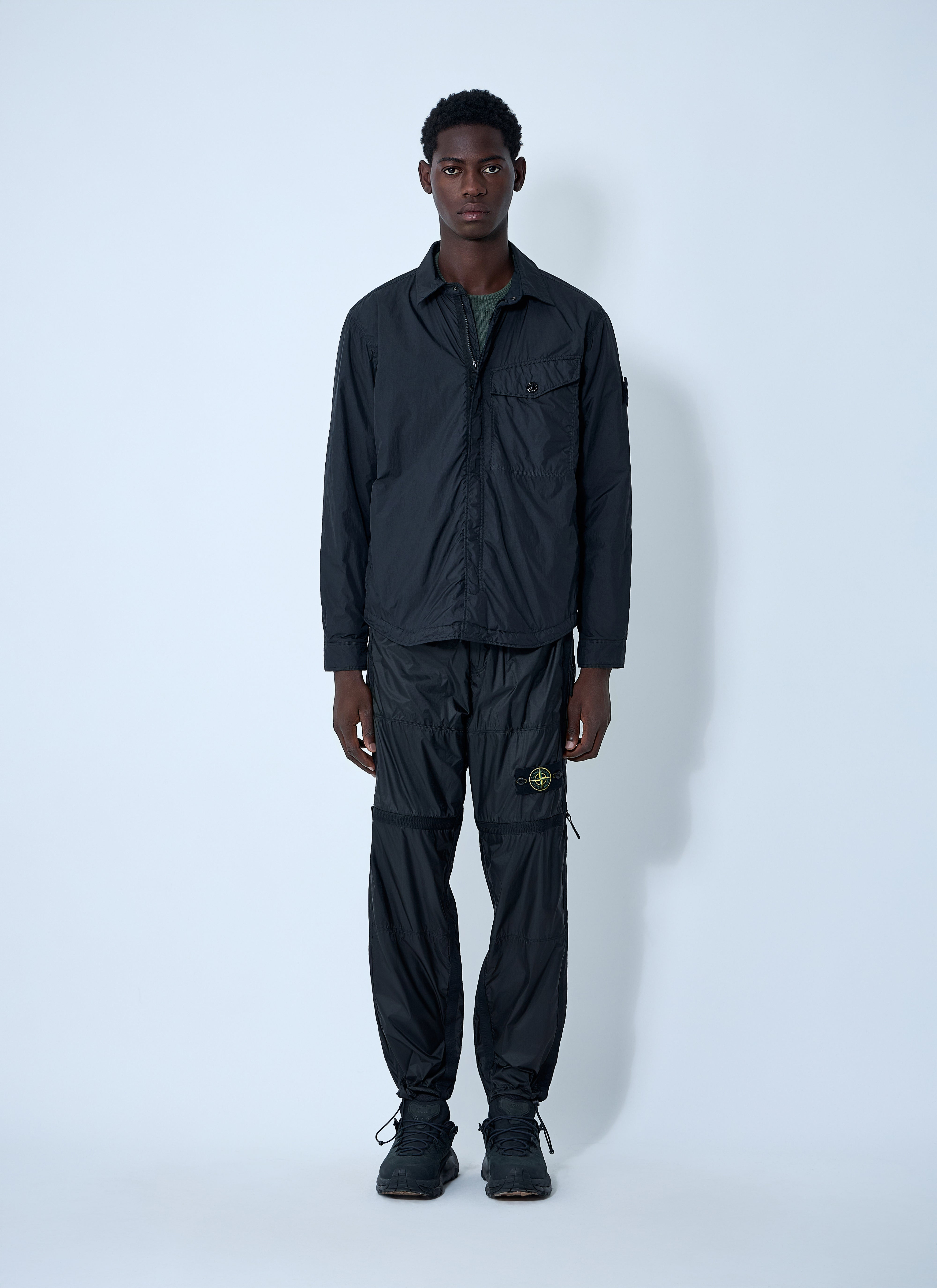 Stone Island Men Garemnt Dyed Logo Patch Jacket - 2