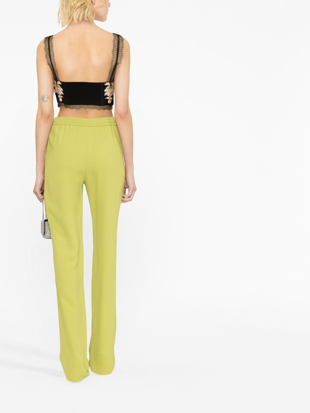 Medusa Orchid-print bustier top - 4