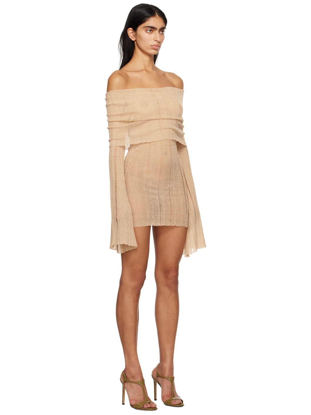 Beige Ele Minidress - 2