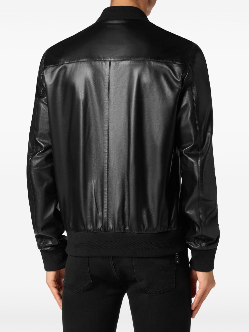 leather bomber jacket - 3