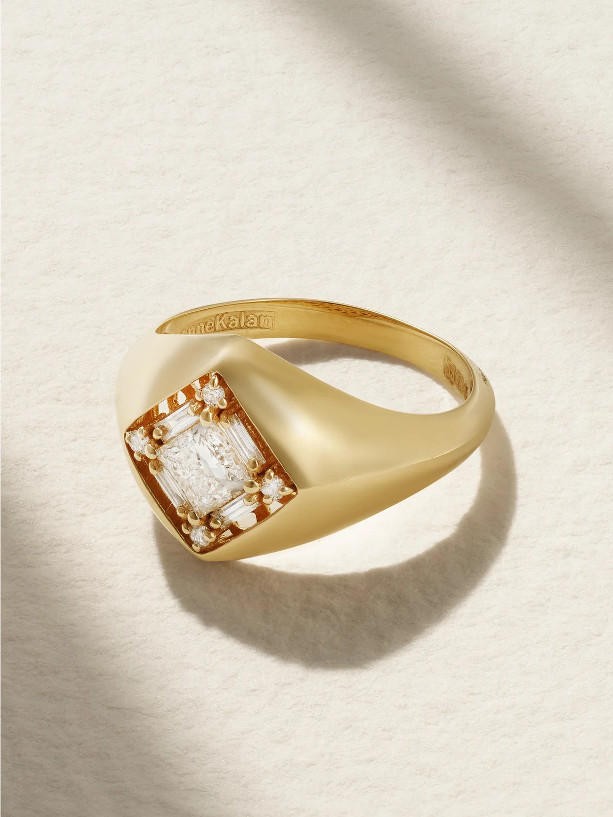 18-karat Gold Diamond Pinky Ring - 1