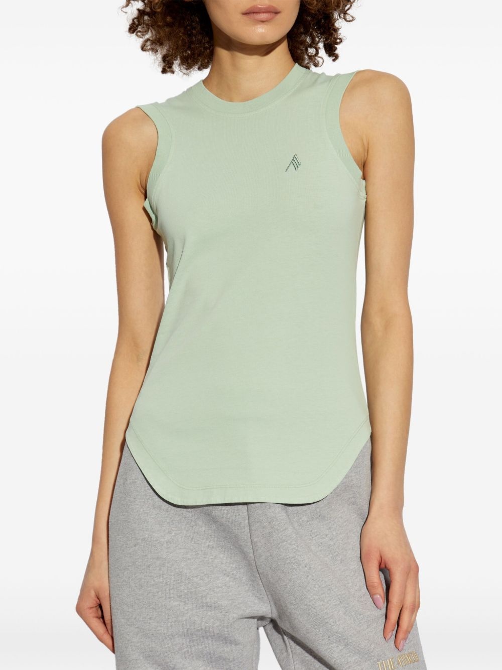 logo-embroidered top - 3
