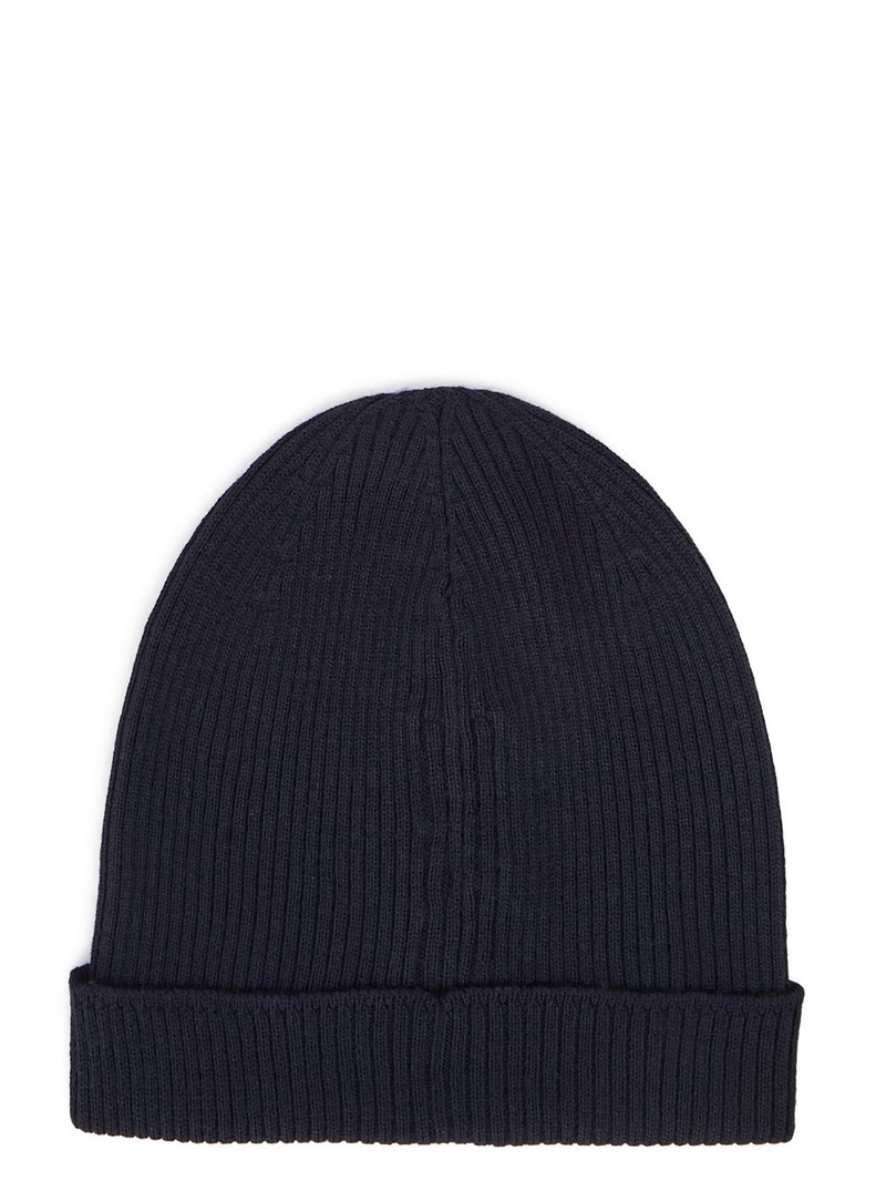 Rick Owens Black Virgin Wool Beanie outlook