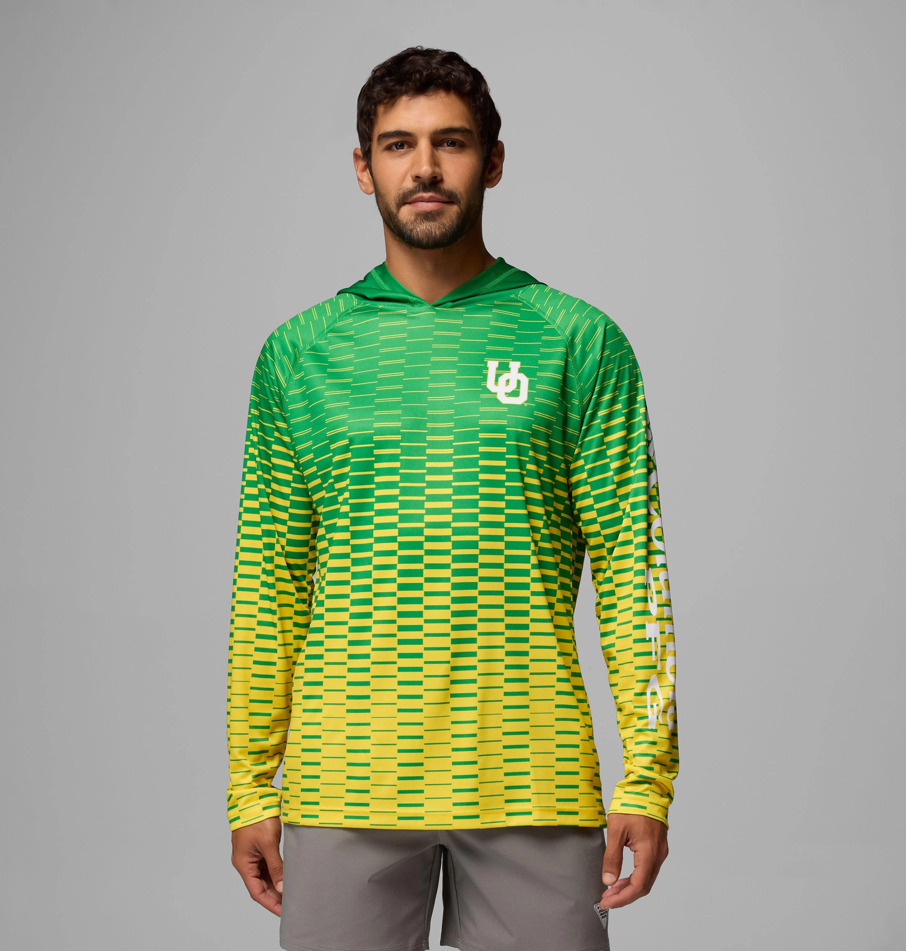 Men's Collegiate PFG Super Terminal Tackle Hoodie - Oregon - 1