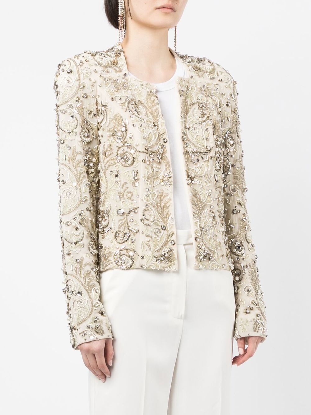 baroque-embellished cardigan - 3