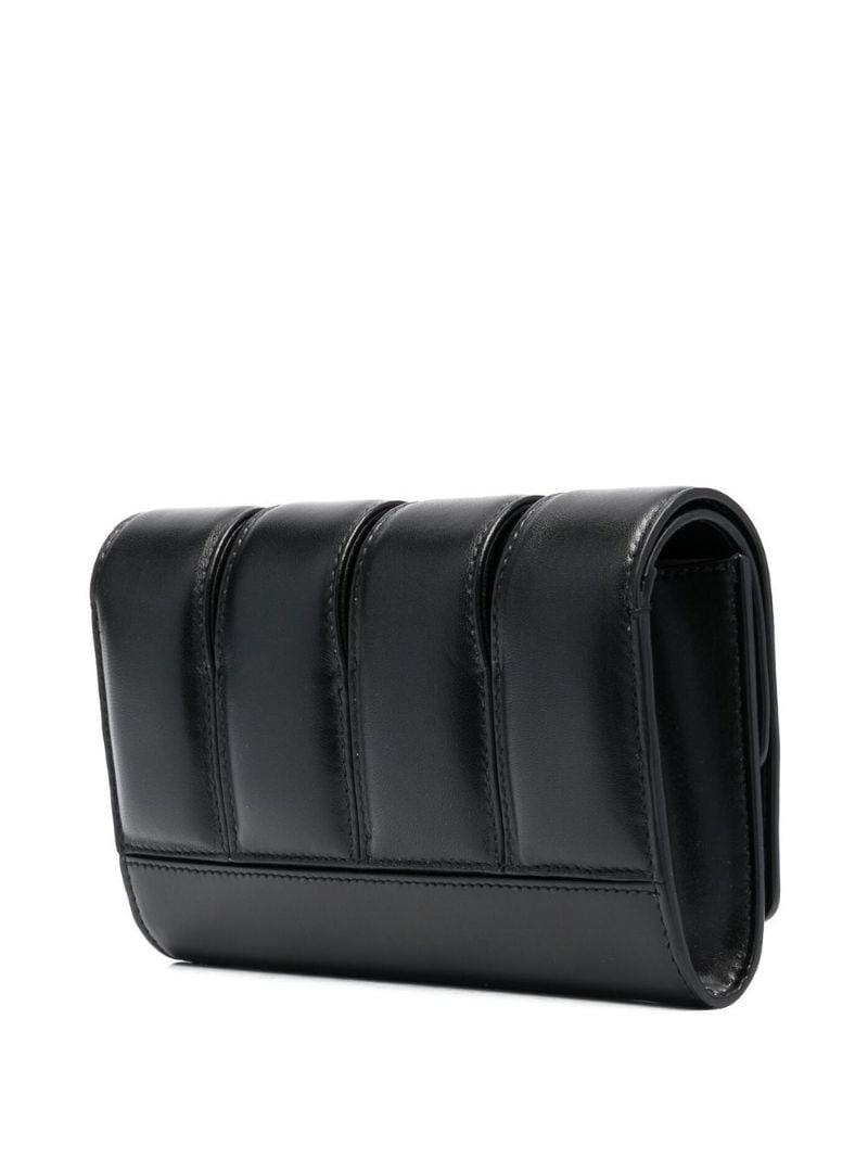 Skull quilted clutch bag - 4