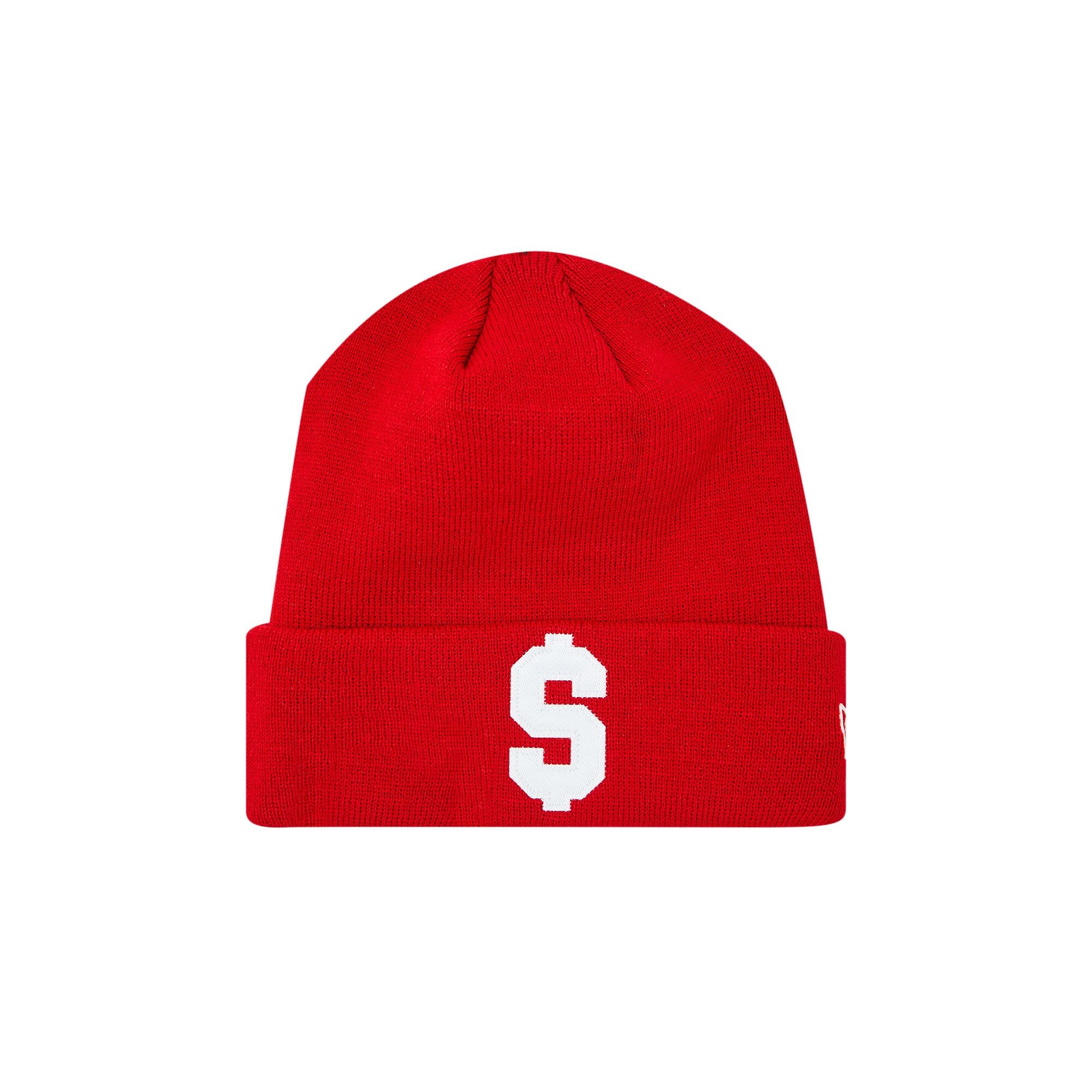 Supreme x New Era $ Beanie 'Red' - 1