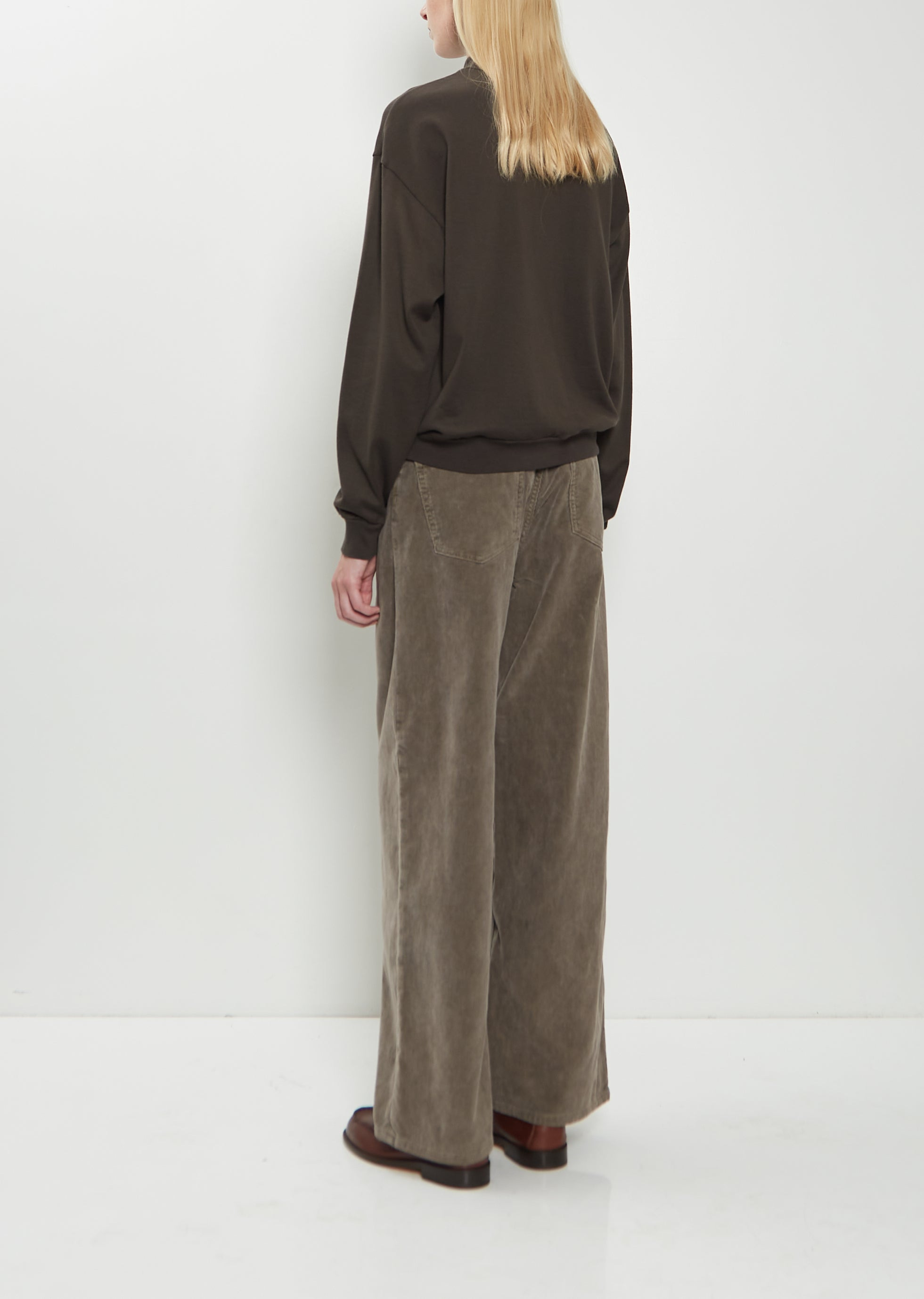 Super High Gauge Sweat Half Zip Pullover - 3