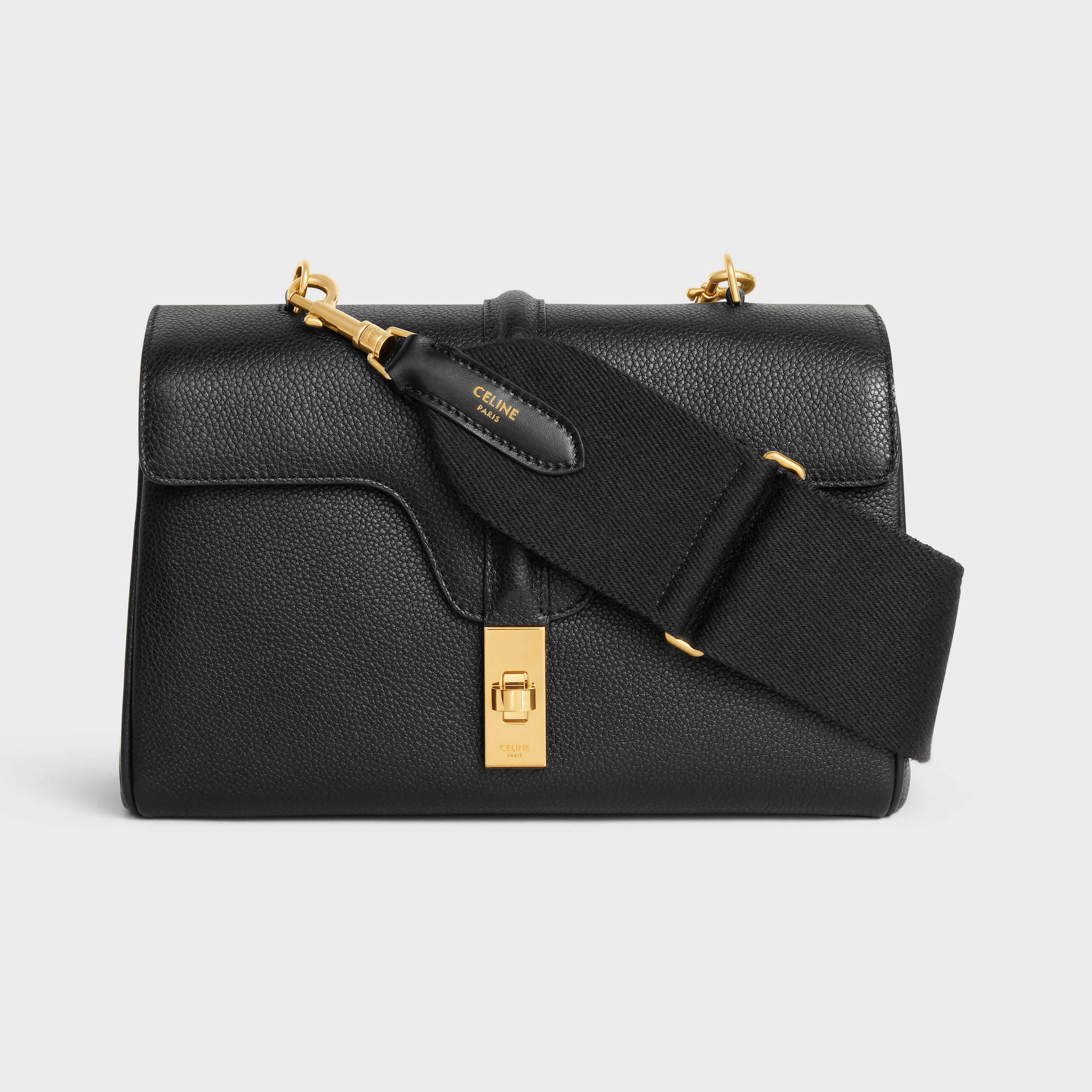 adjustable strap in wool with GOLD FINISHING - 2