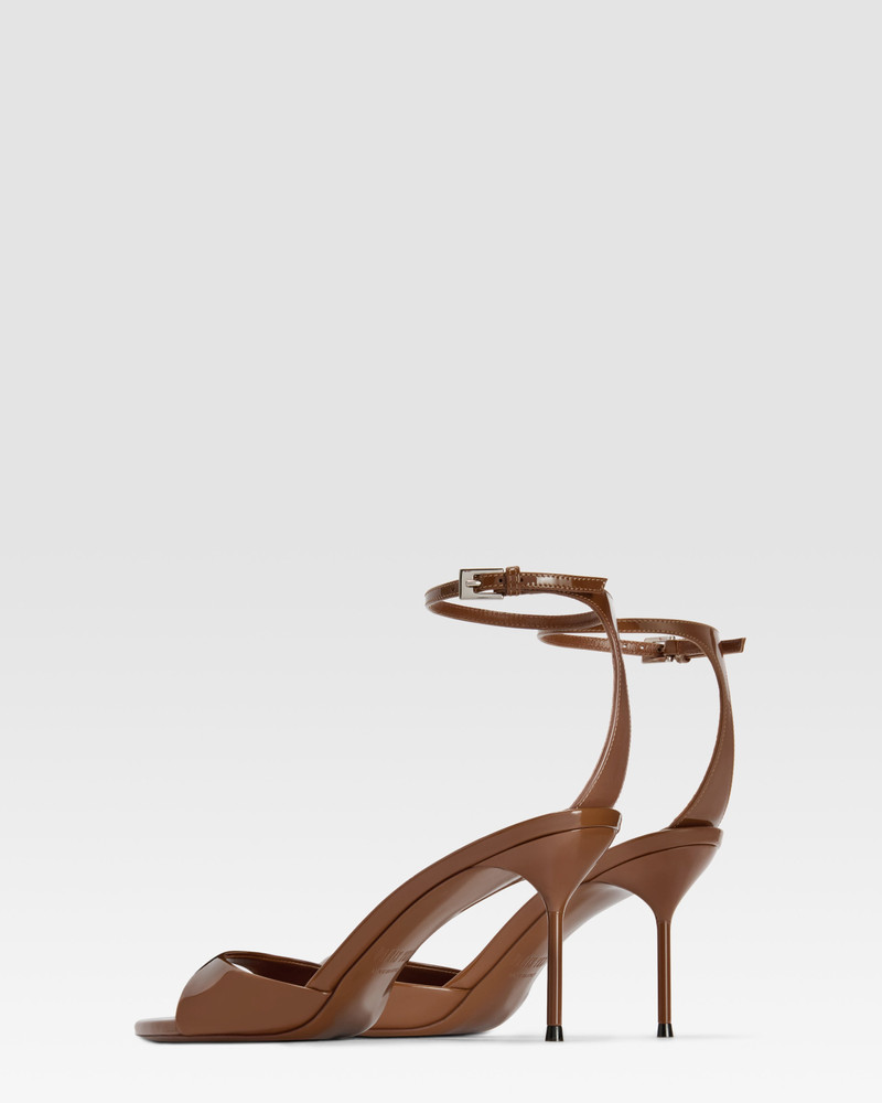 Patent leather sandal with ankle strap 3