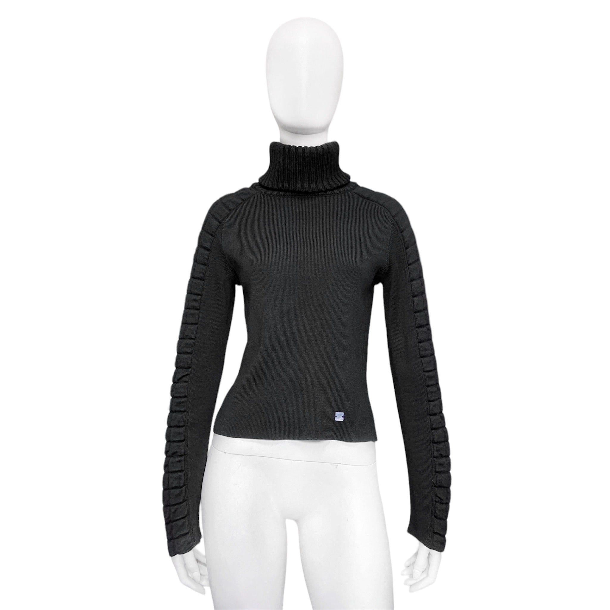 Chanel fall 2000 karl padded knit cropped sweater 38 - 1
