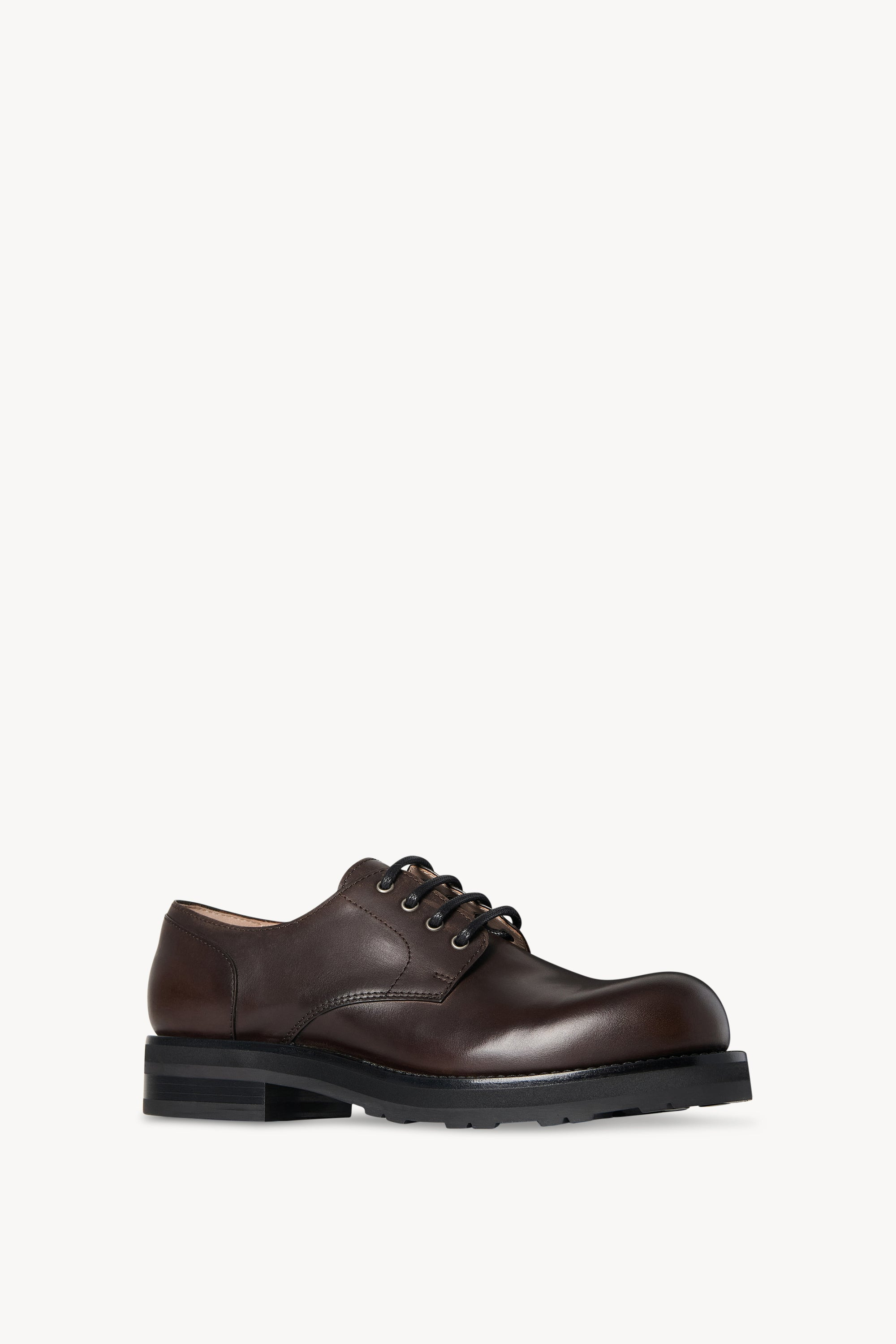 Derby Lug Sole Shoe in Leather - 2
