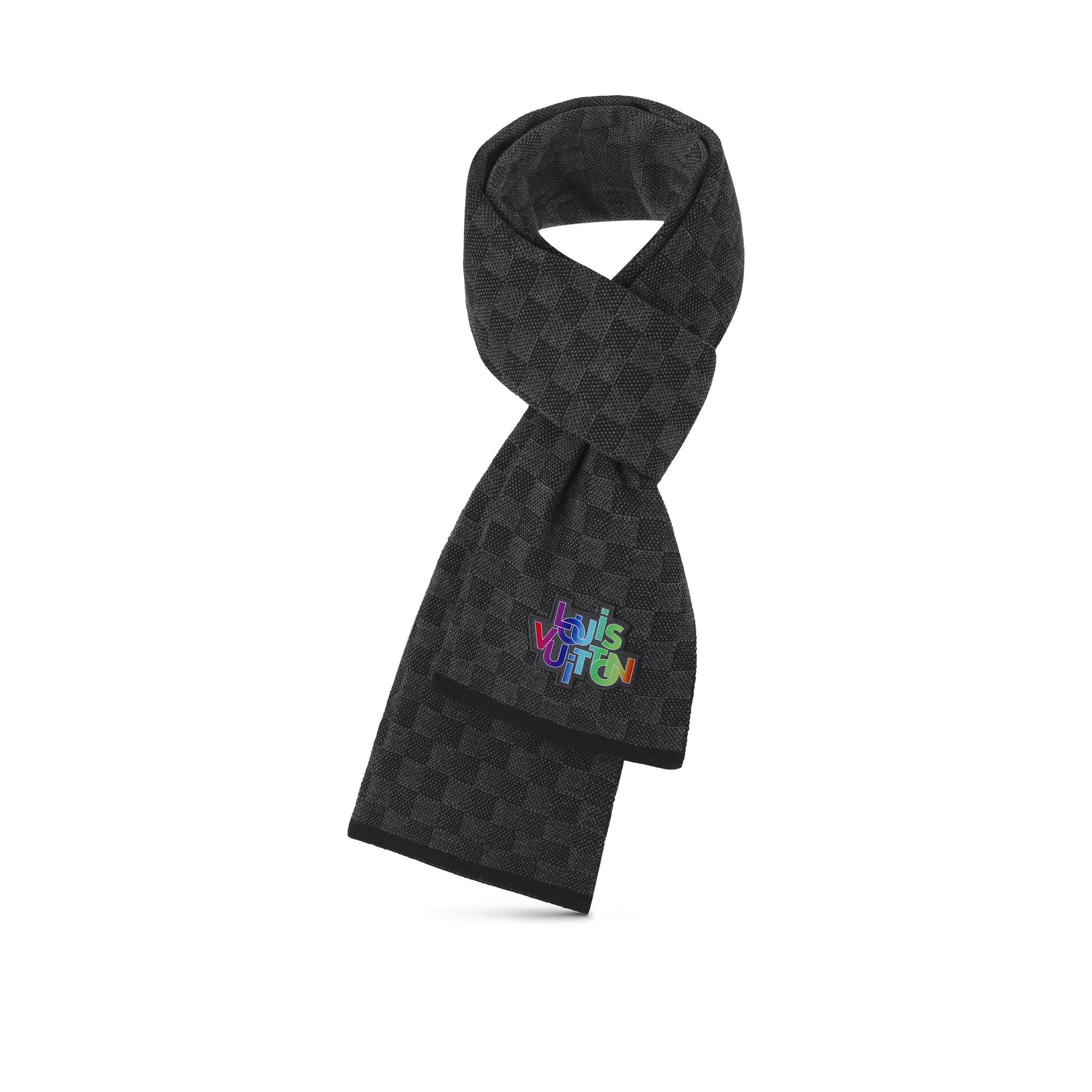 Damier Graphite 12 Letters Petit Damier Scarf 3