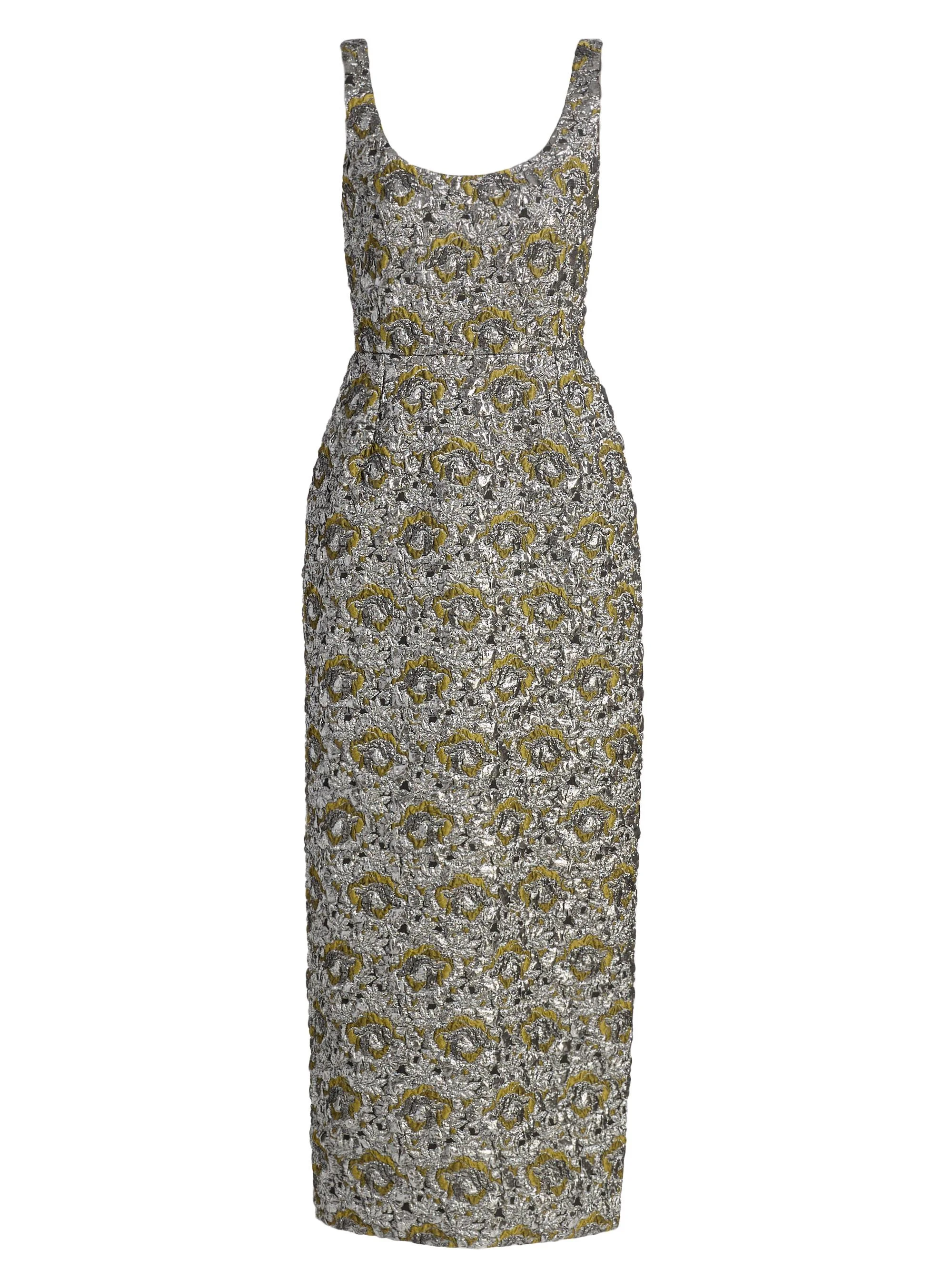 Women's Ravenna Brocade Midi-Dress - Black Multi - 1