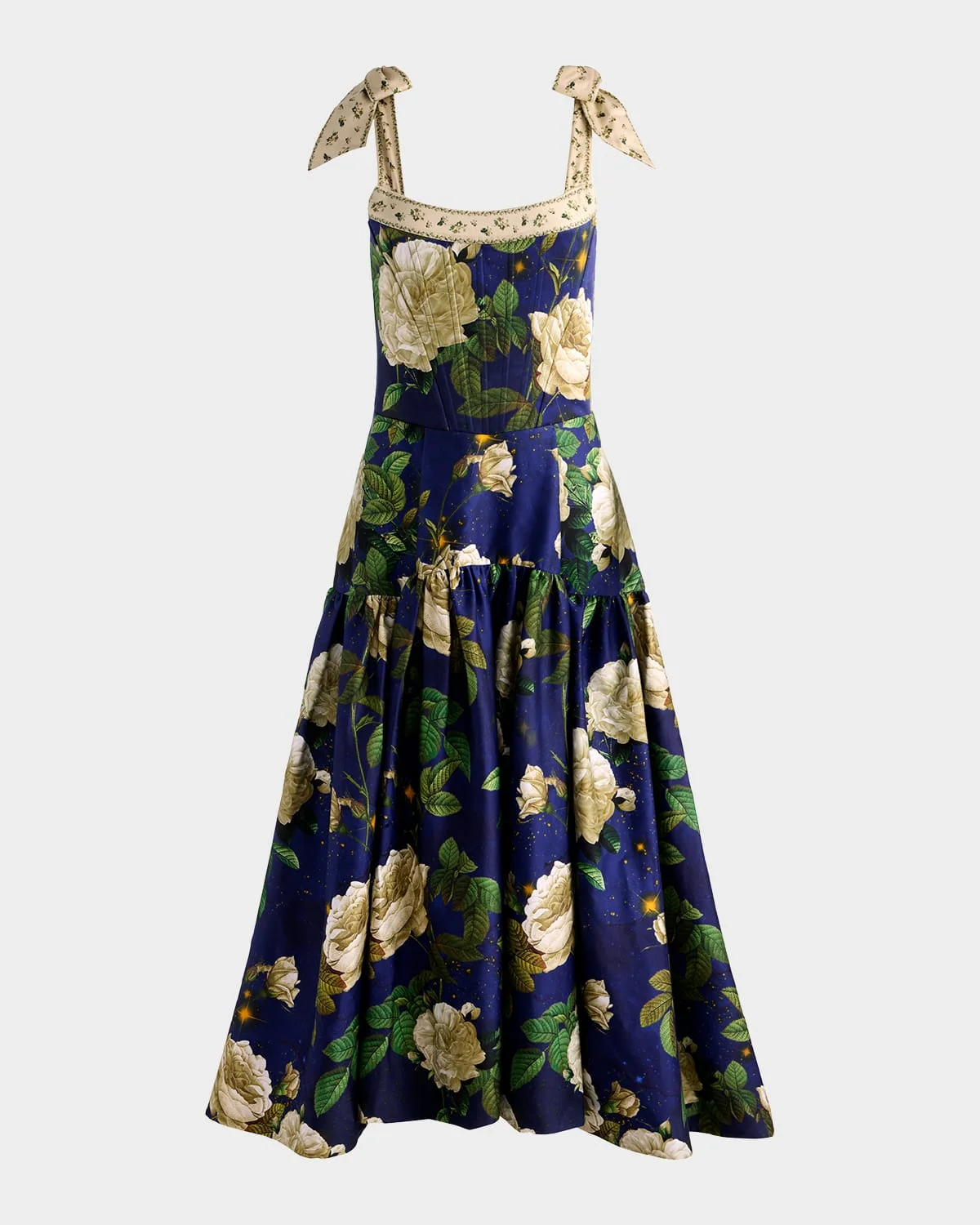 Rosalee Tie-Strap Maxi Dress - 1