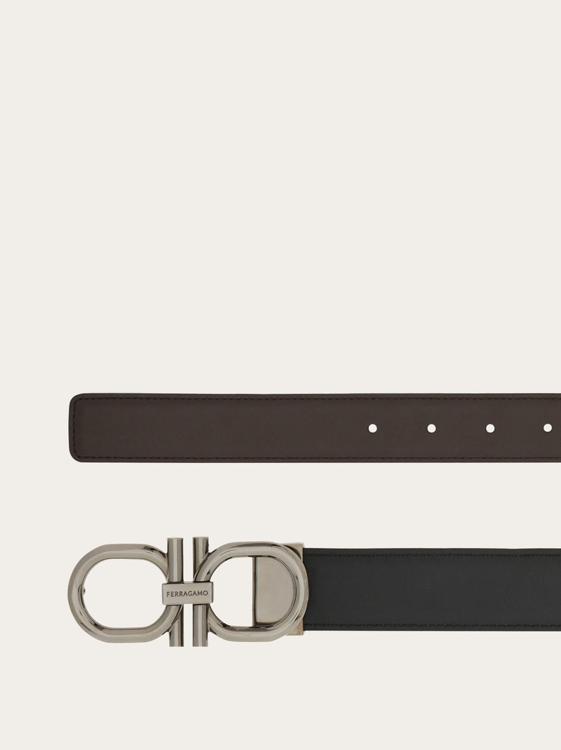 FERRAGAMO Reversible and adjustable Gancini belt outlook