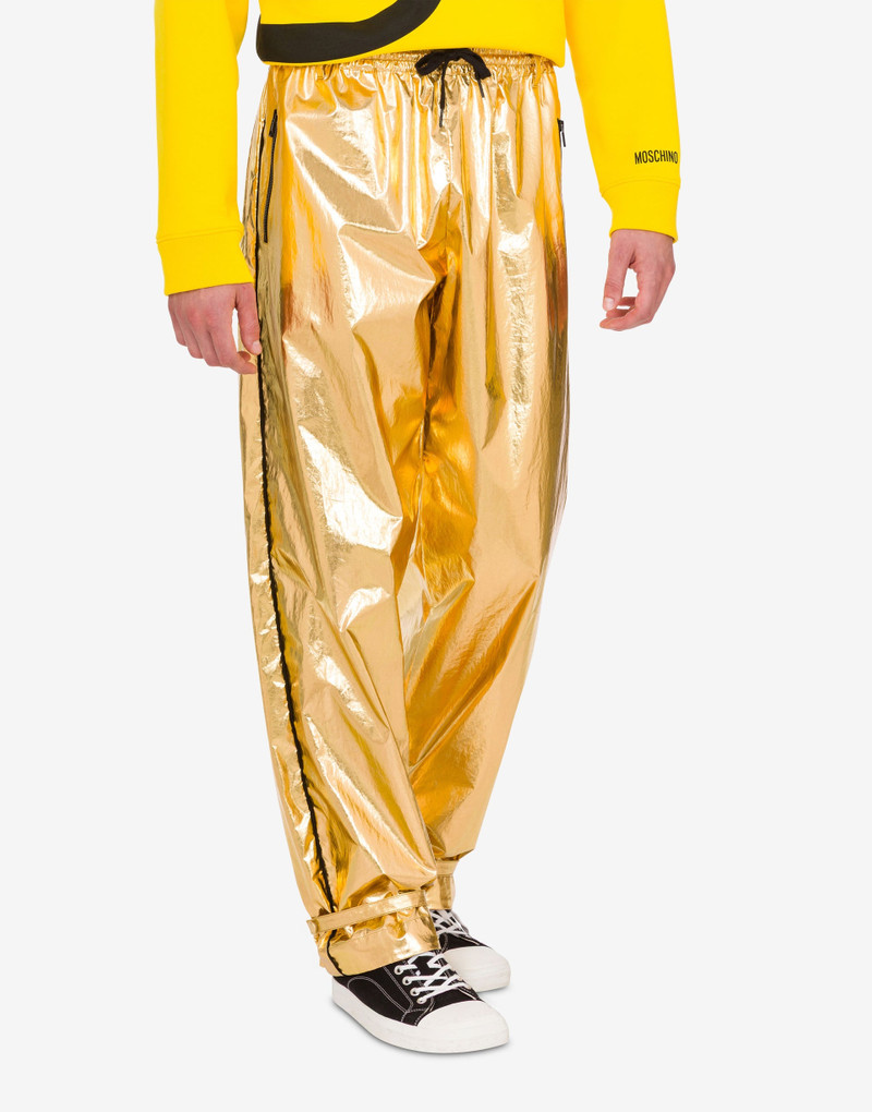 Moschino LAMINATED COTTON MUSLIN TROUSERS outlook