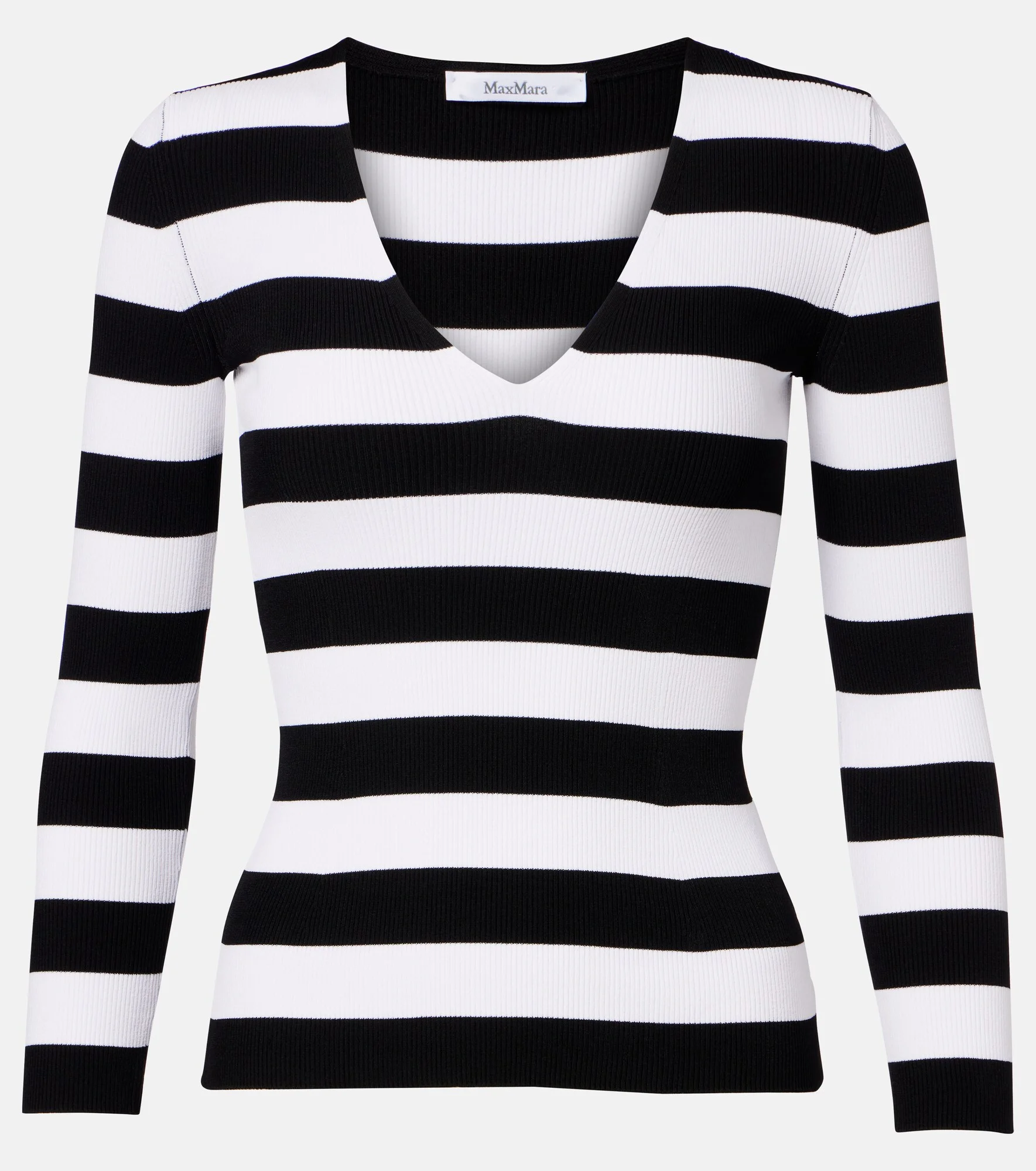 Vello ribbed-knit striped sweater - 1