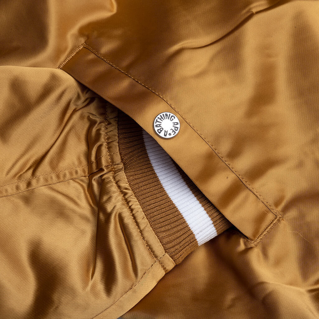 BASEBALL VARSITY JACKET - BEIGE - 5